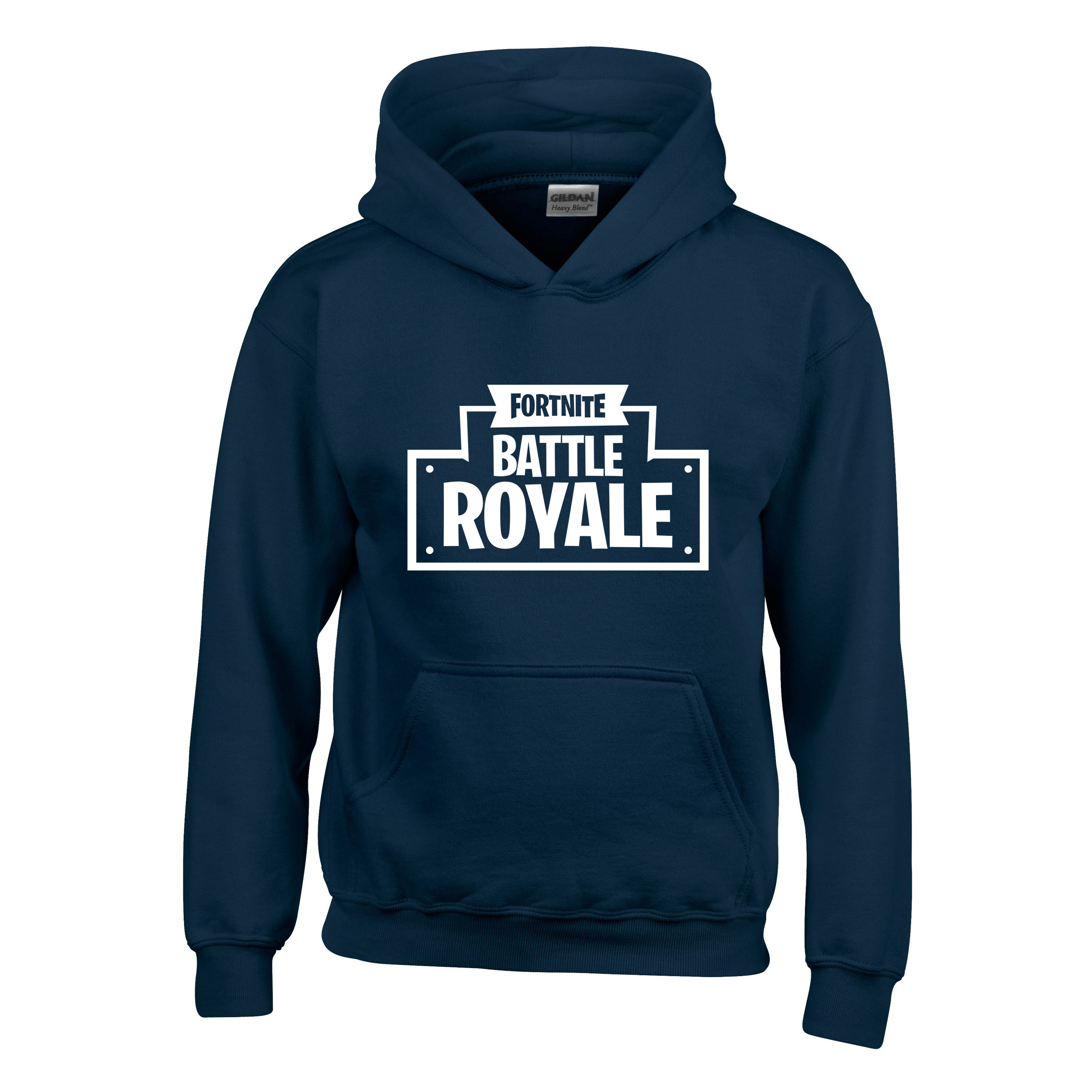 fortnite battle royale Sötétkék Gyerek Kapucnis Pulóver