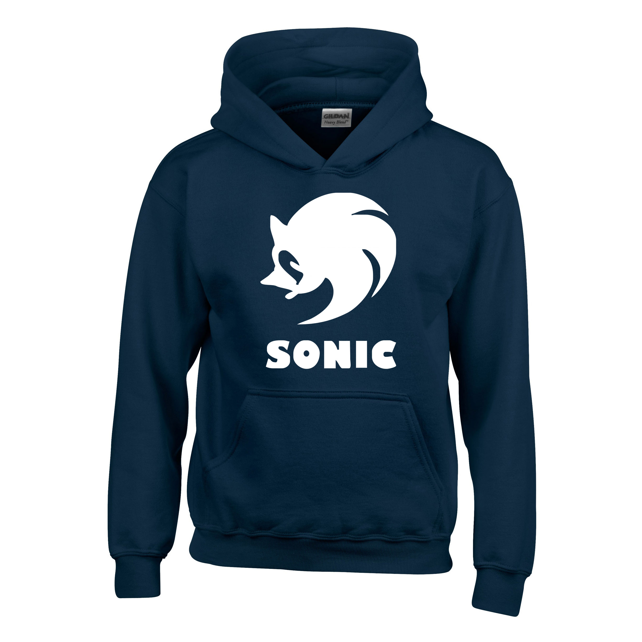 sonic Sötétkék Gyerek Kapucnis Pulóver