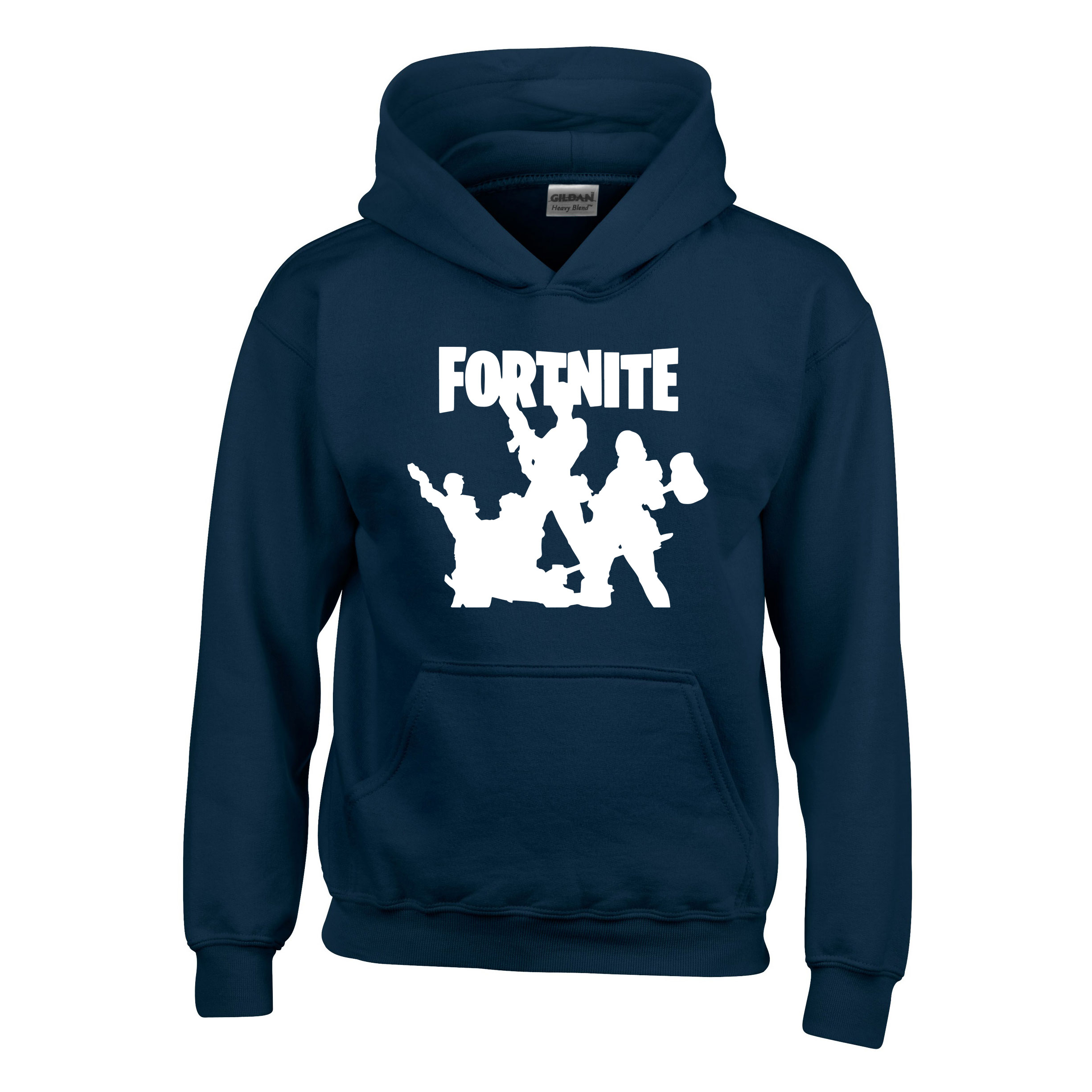 fortnite squad Sötétkék Gyerek Kapucnis Pulóver