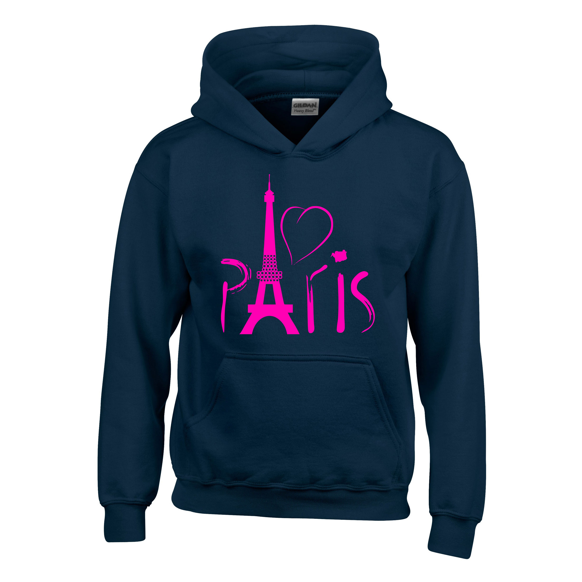párizs eiffel torony eiffel tower paris francia ország Sötétkék Gyerek Kapucnis Pulóver