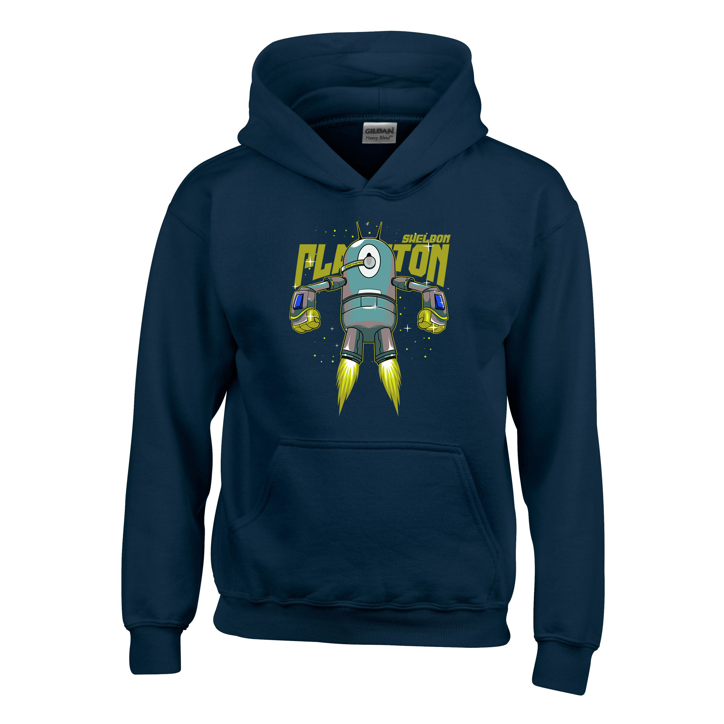 spongya bob plankton Sötétkék Gyerek Kapucnis Pulóver