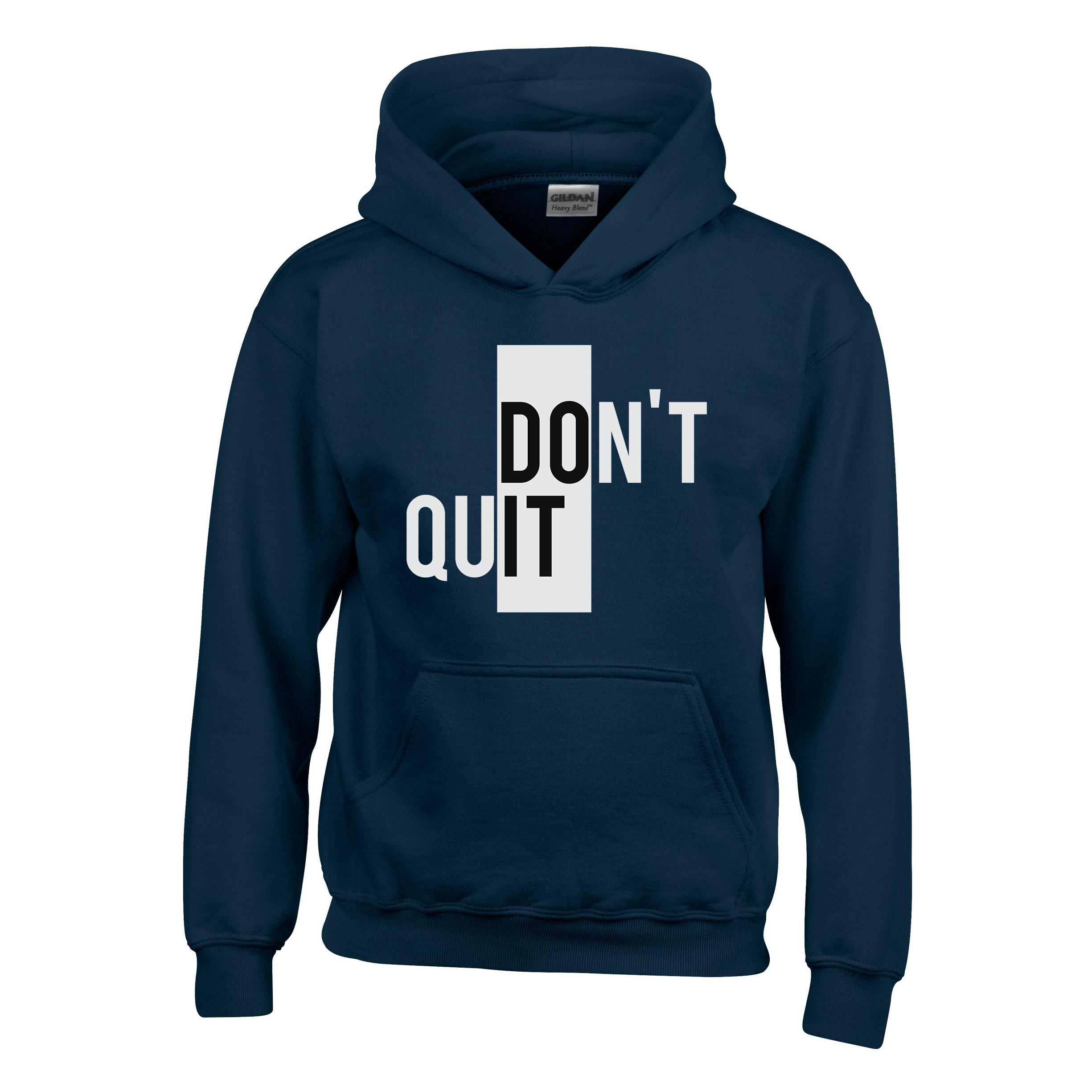 Do It Dont Quit Sötétkék Gyerek Kapucnis Pulóver