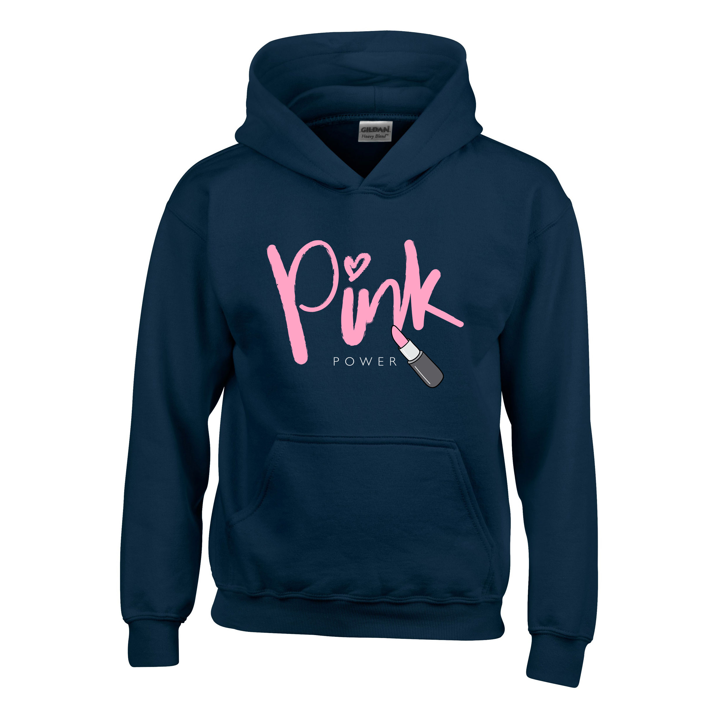 pink forever lipstick rúzs Sötétkék Gyerek Kapucnis Pulóver