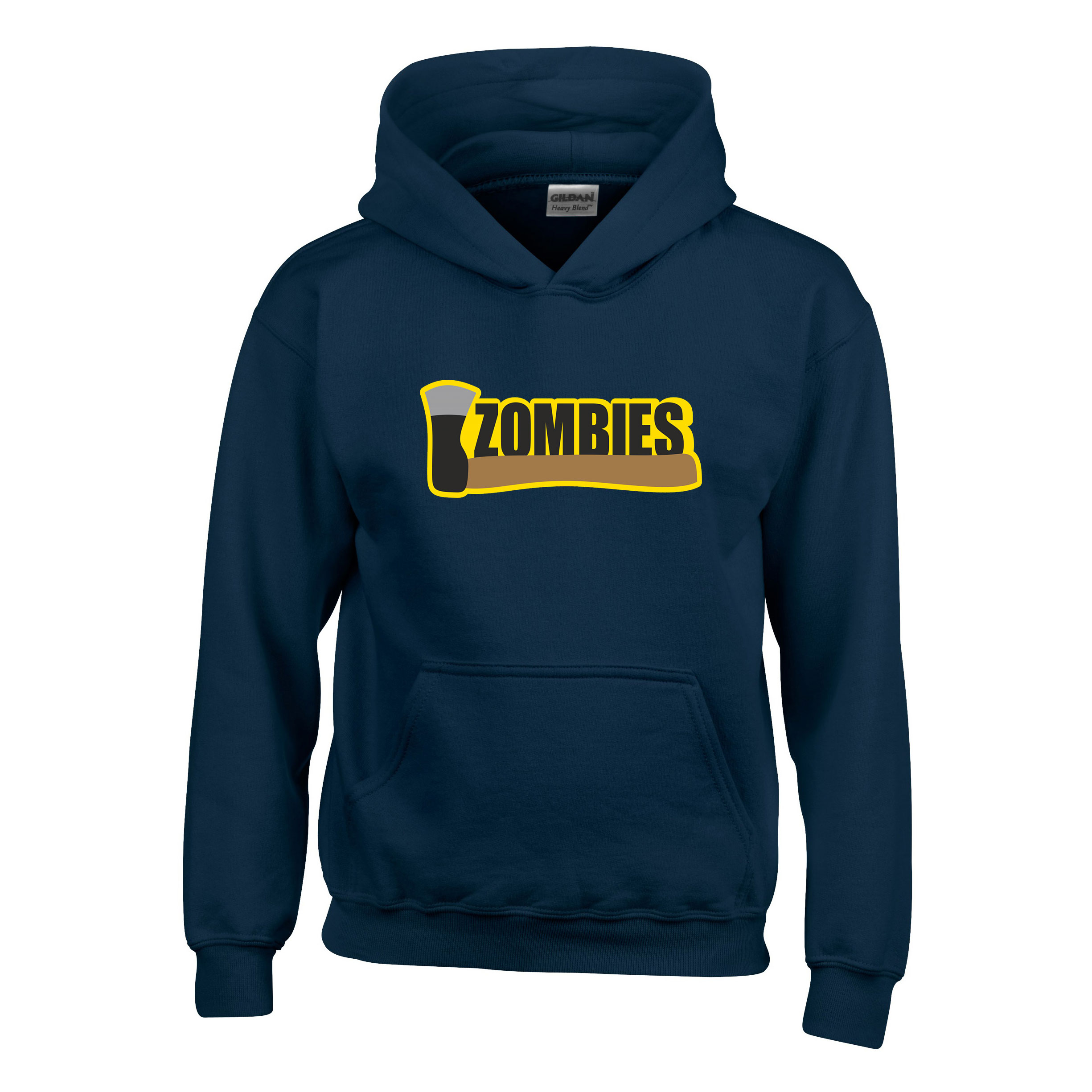 zombi zombis Sötétkék Gyerek Kapucnis Pulóver