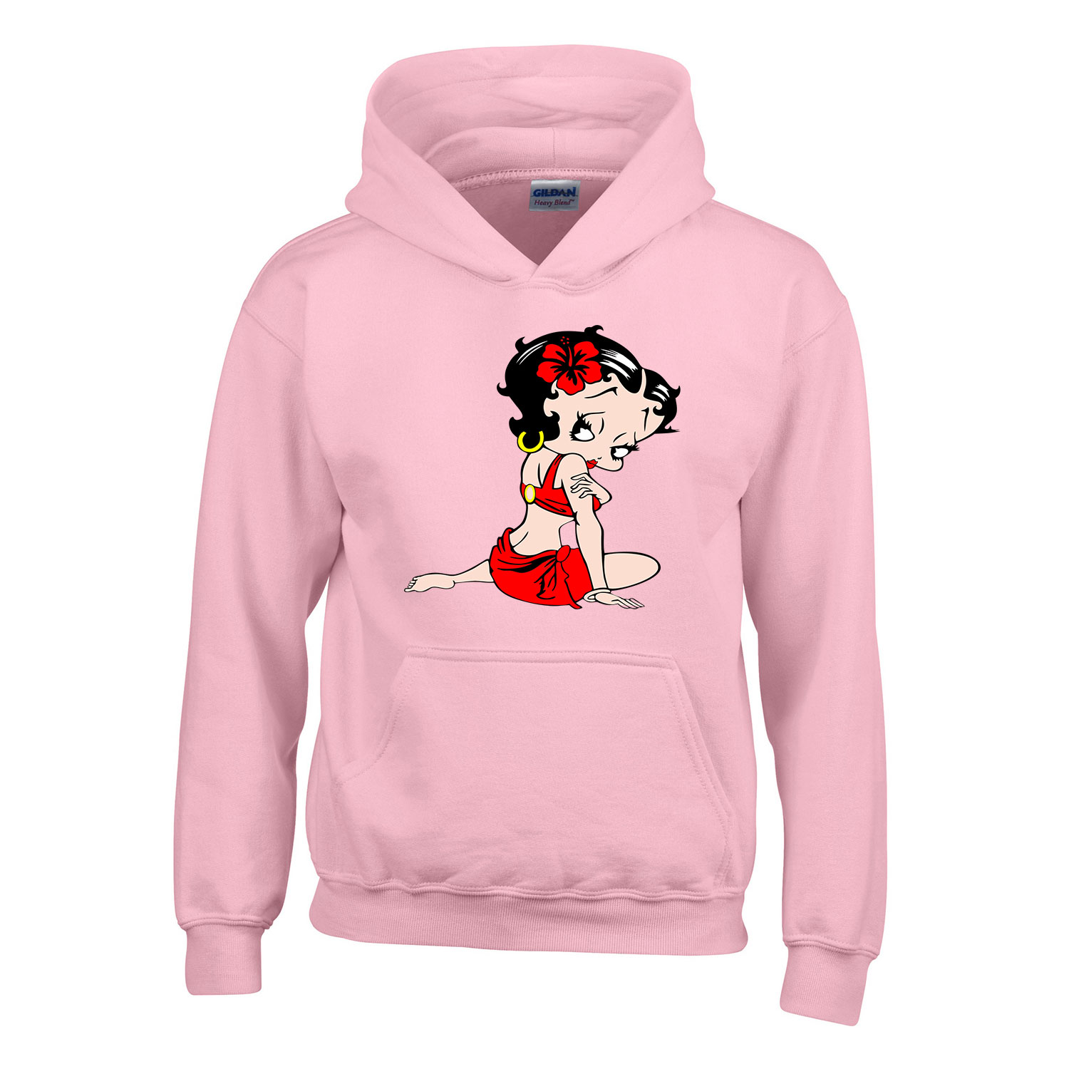 Betty Boop Rózsaszín Gyerek Kapucnis Pulóver