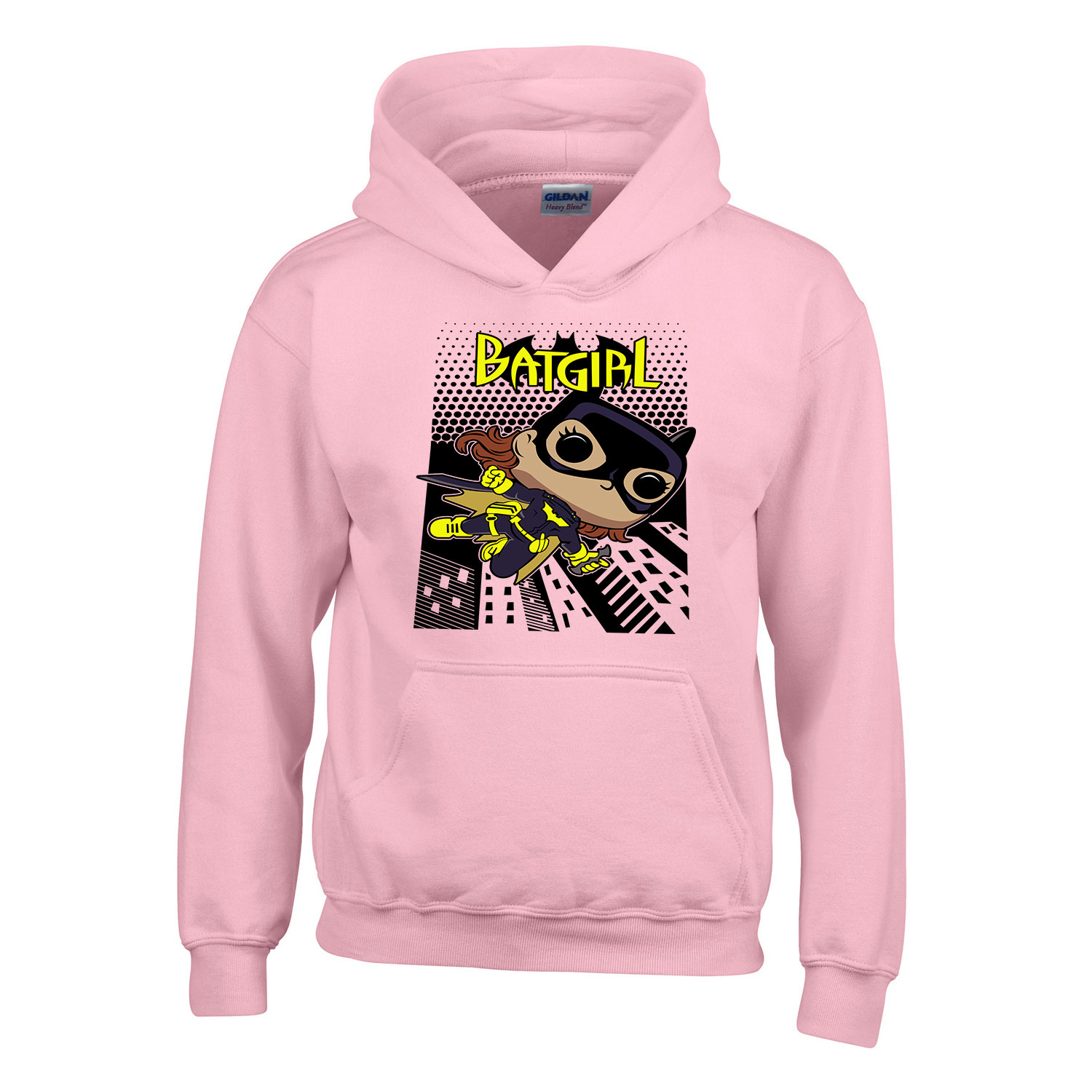 Batgirl Rózsaszín Gyerek Kapucnis Pulóver
