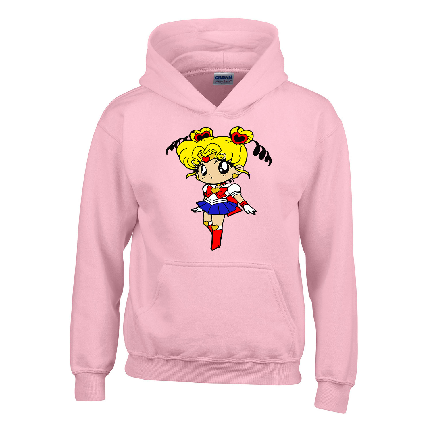 sailor moon Rózsaszín Gyerek Kapucnis Pulóver