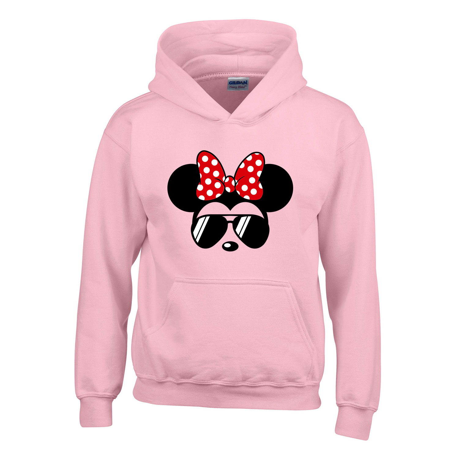 Minnie Egér Rózsaszín Gyerek Kapucnis Pulóver