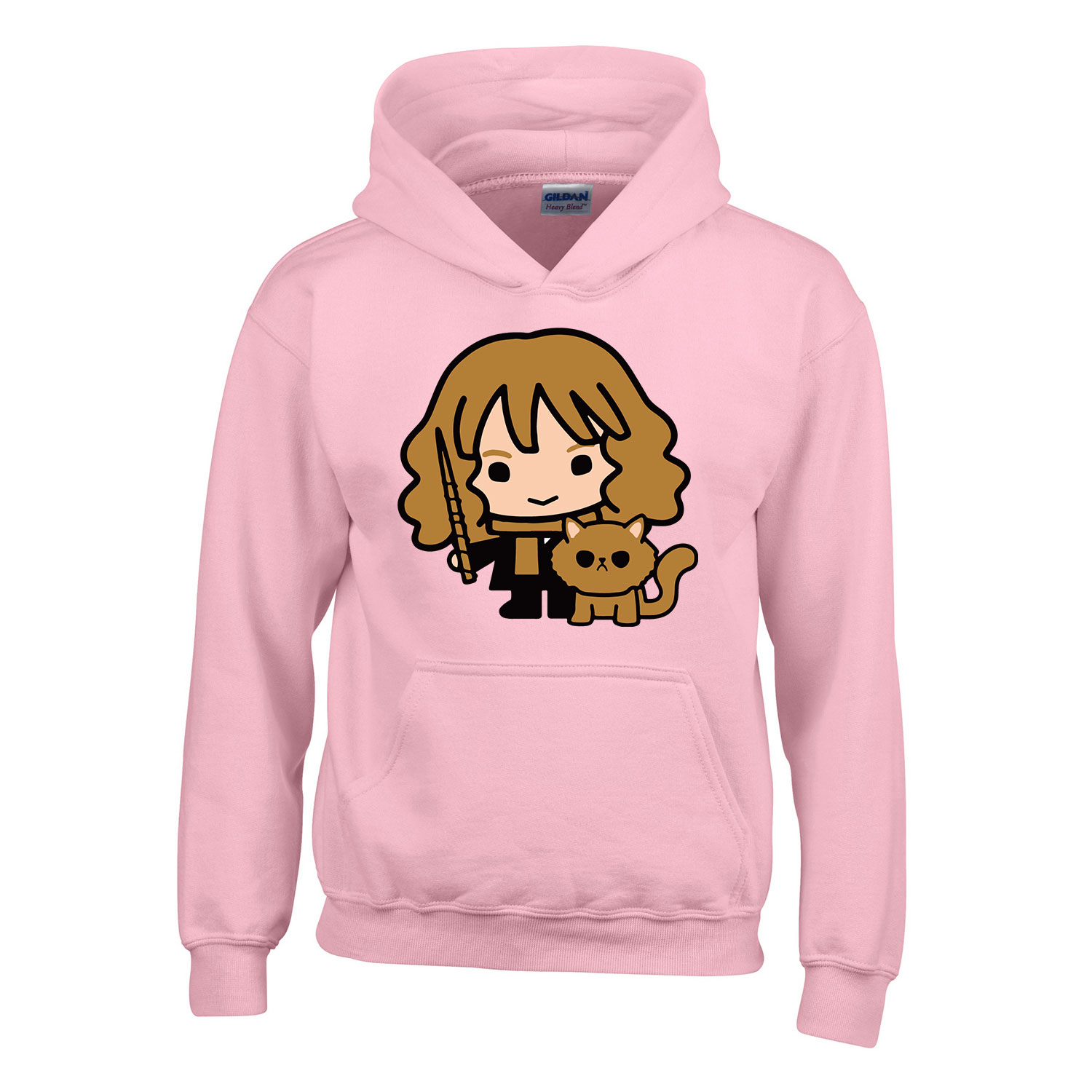 Harry Potter hermione granger csámpás Rózsaszín Gyerek Kapucnis Pulóver