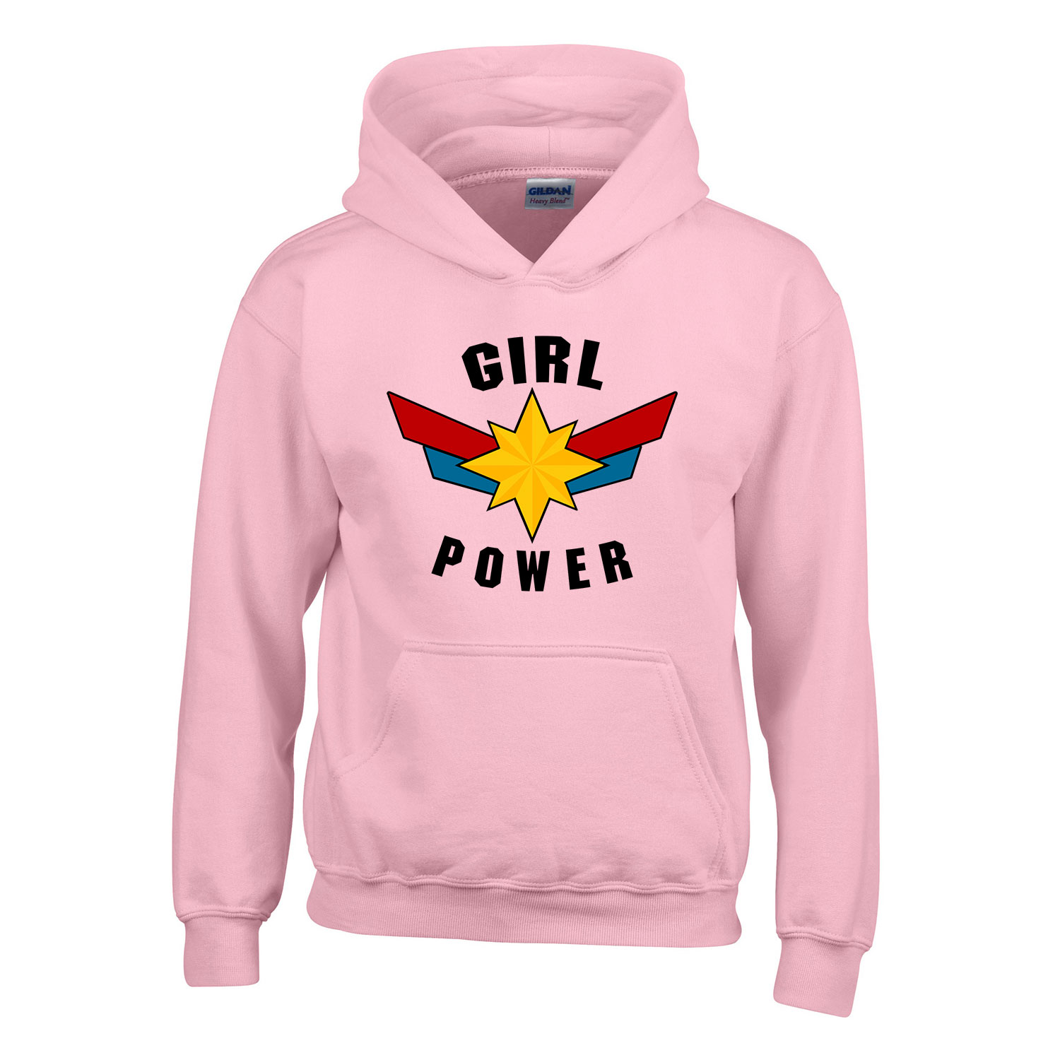 girl power Rózsaszín Gyerek Kapucnis Pulóver