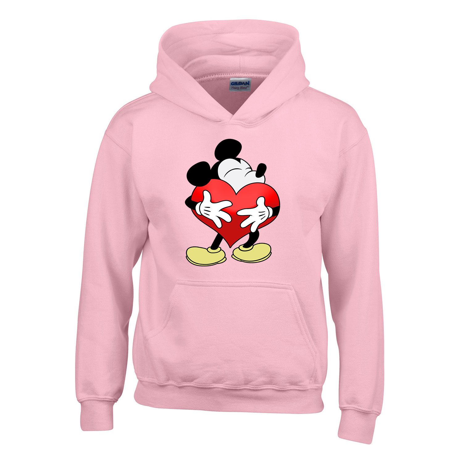 Mickey Egér Love Rózsaszín Gyerek Kapucnis Pulóver