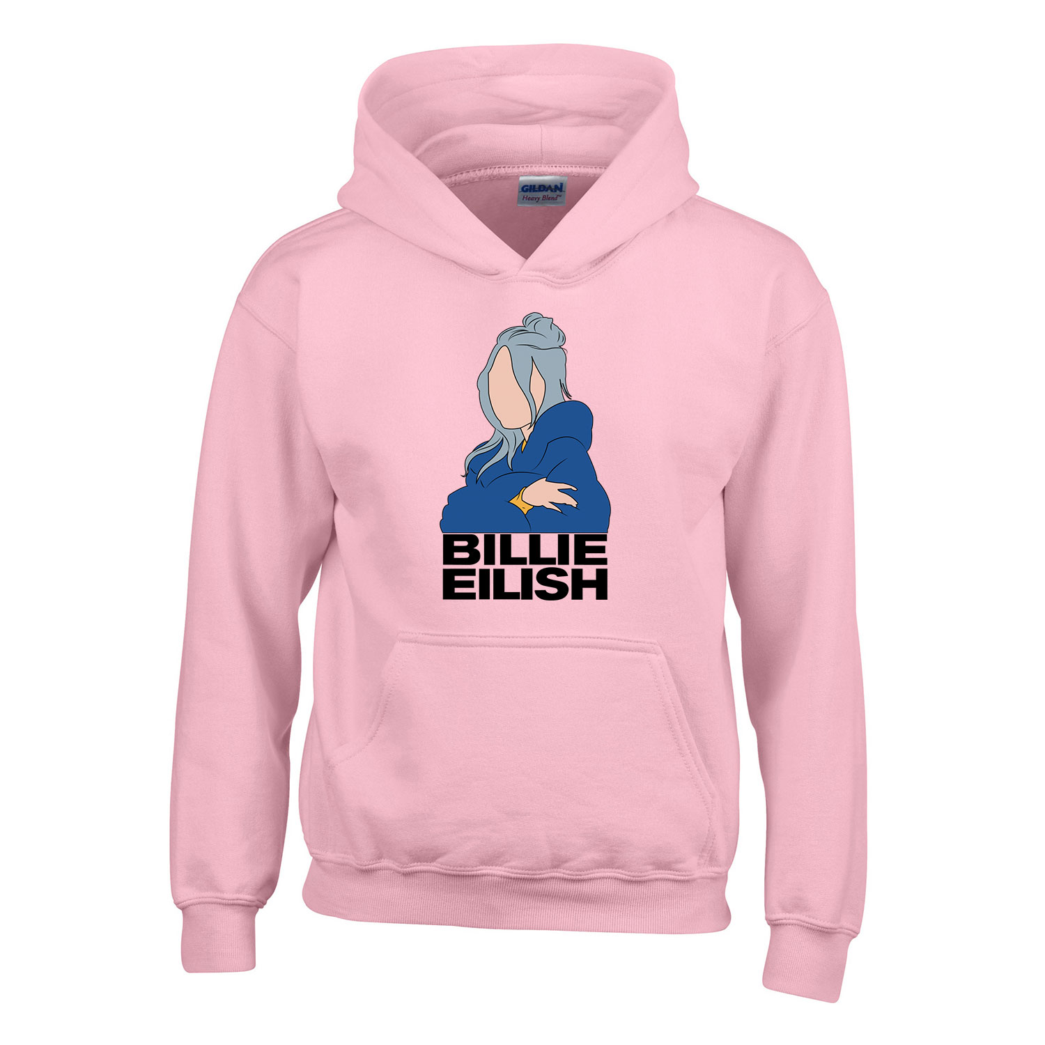 billie eilish Rózsaszín Gyerek Kapucnis Pulóver