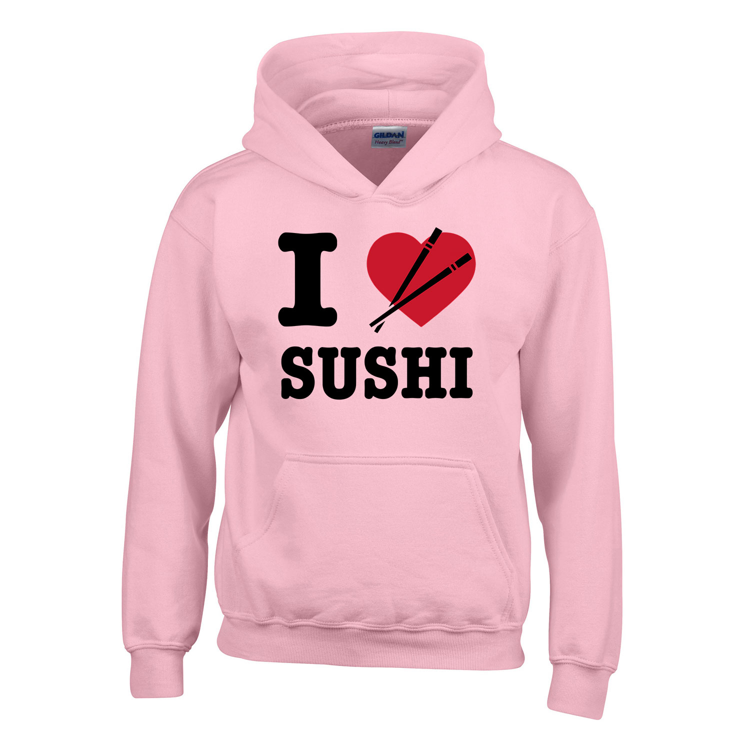 szusi sushi Rózsaszín Gyerek Kapucnis Pulóver