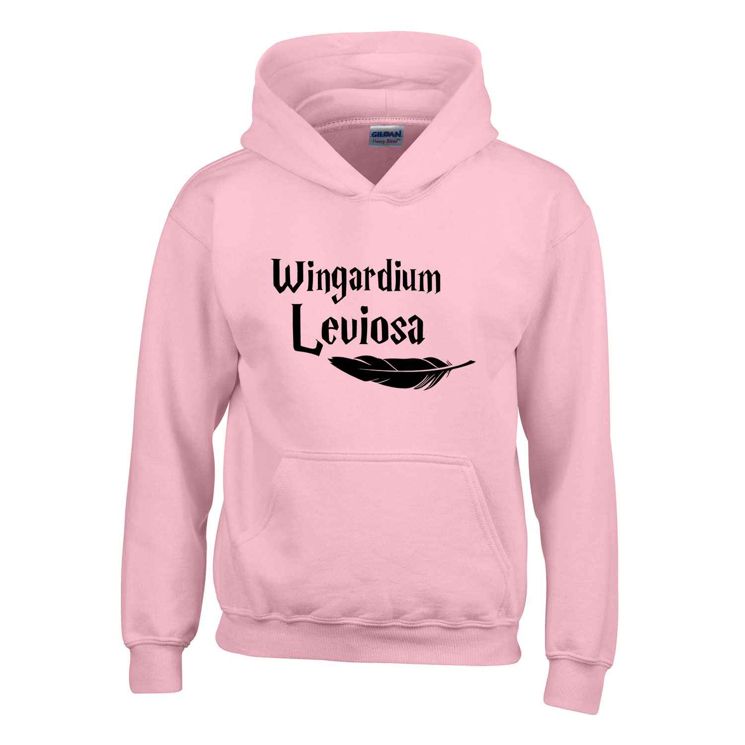 harry potter wingardium leviosa Rózsaszín Gyerek Kapucnis Pulóver