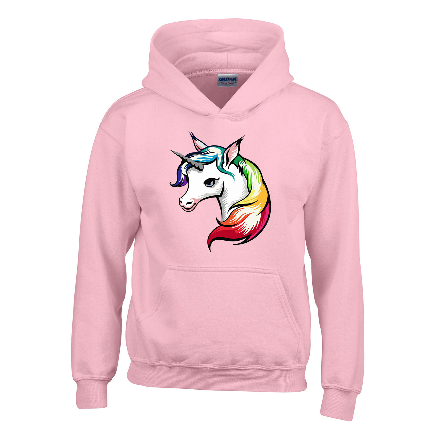 unikornis unicorn Rózsaszín Gyerek Kapucnis Pulóver