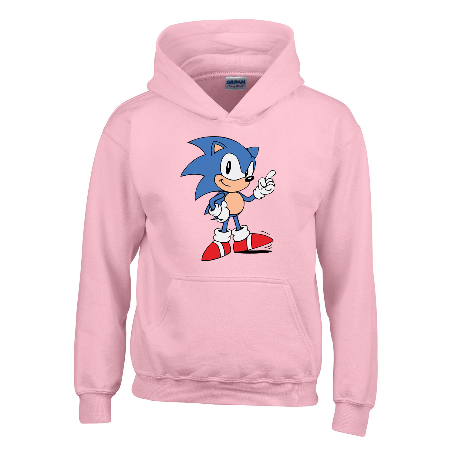 sonic Rózsaszín Gyerek Kapucnis Pulóver