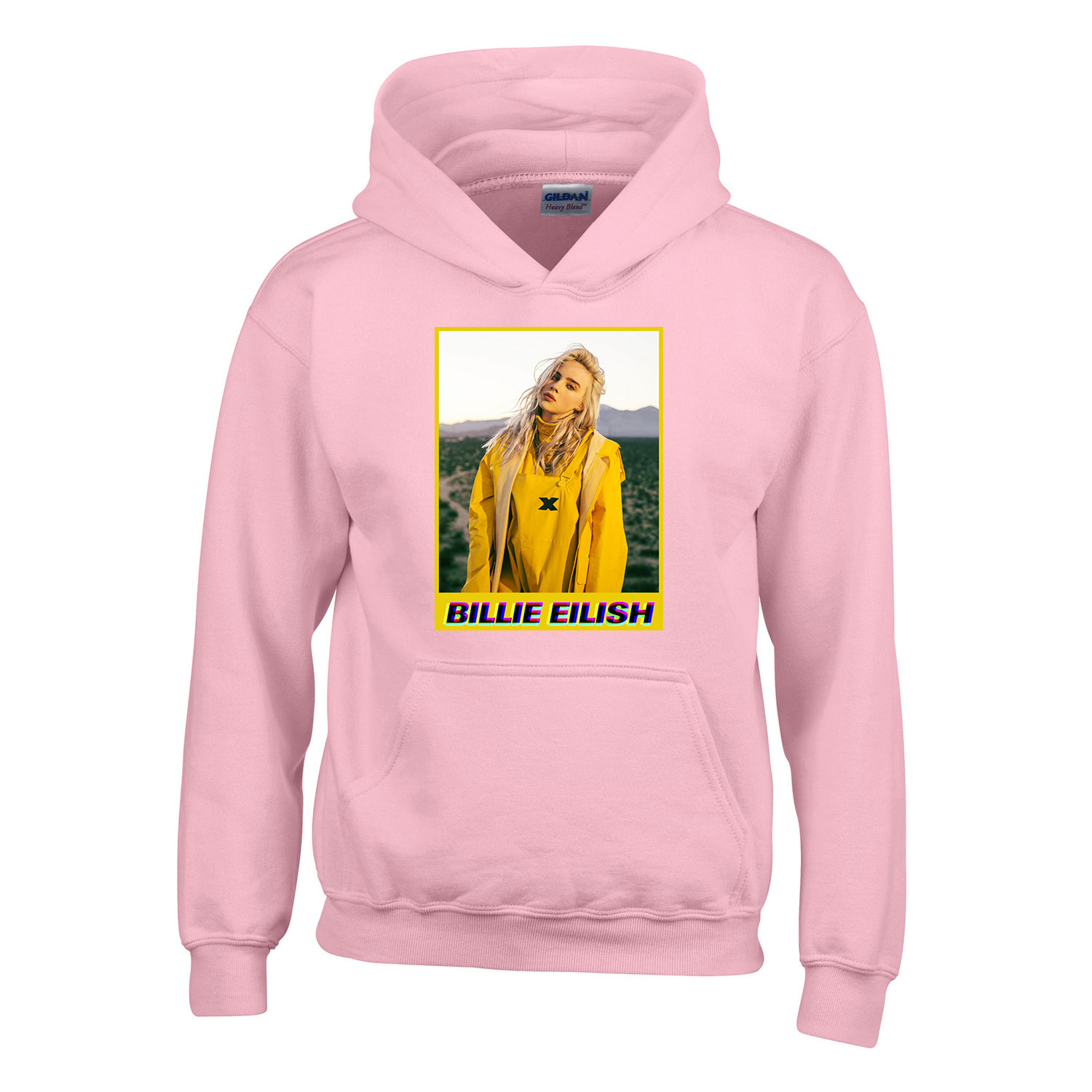 billie eilish Rózsaszín Gyerek Kapucnis Pulóver