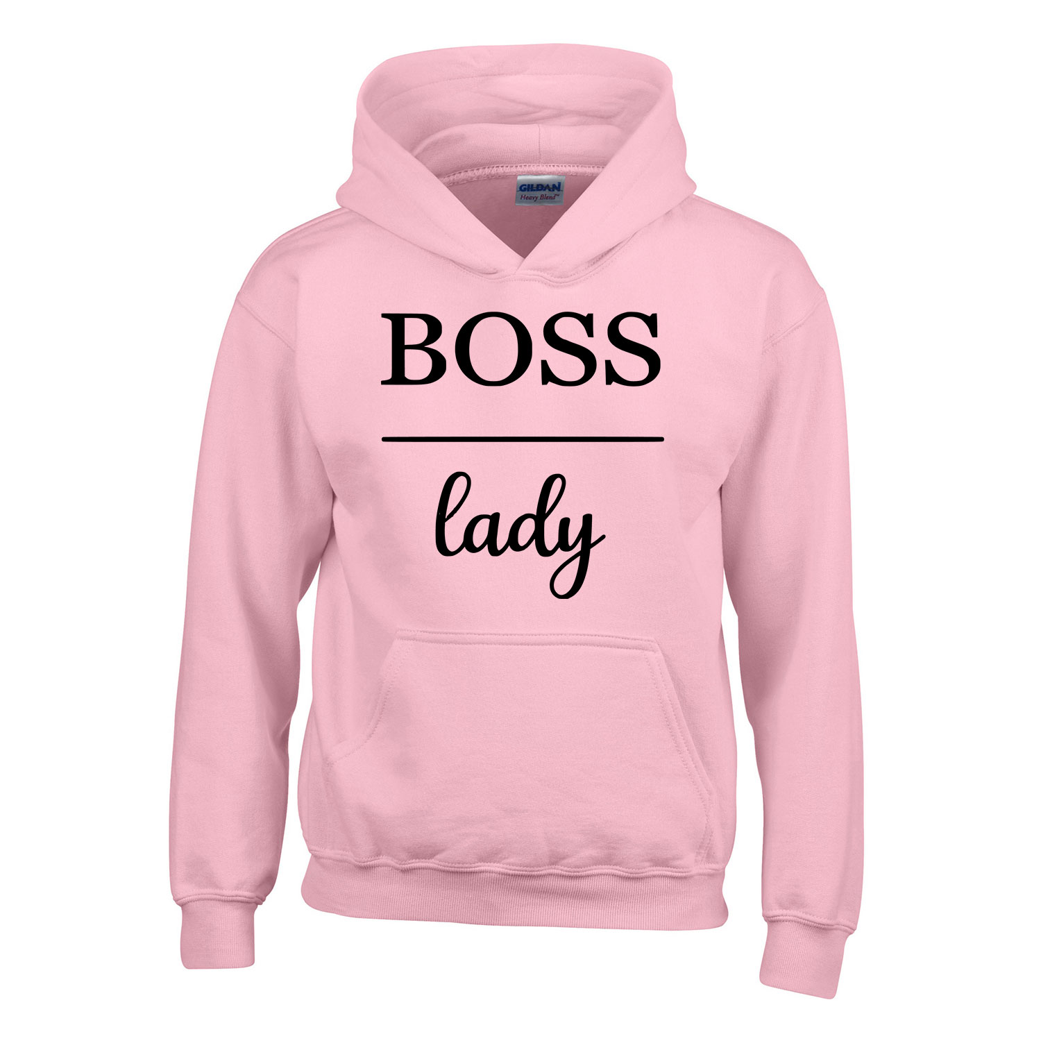 boss lady Rózsaszín Gyerek Kapucnis Pulóver