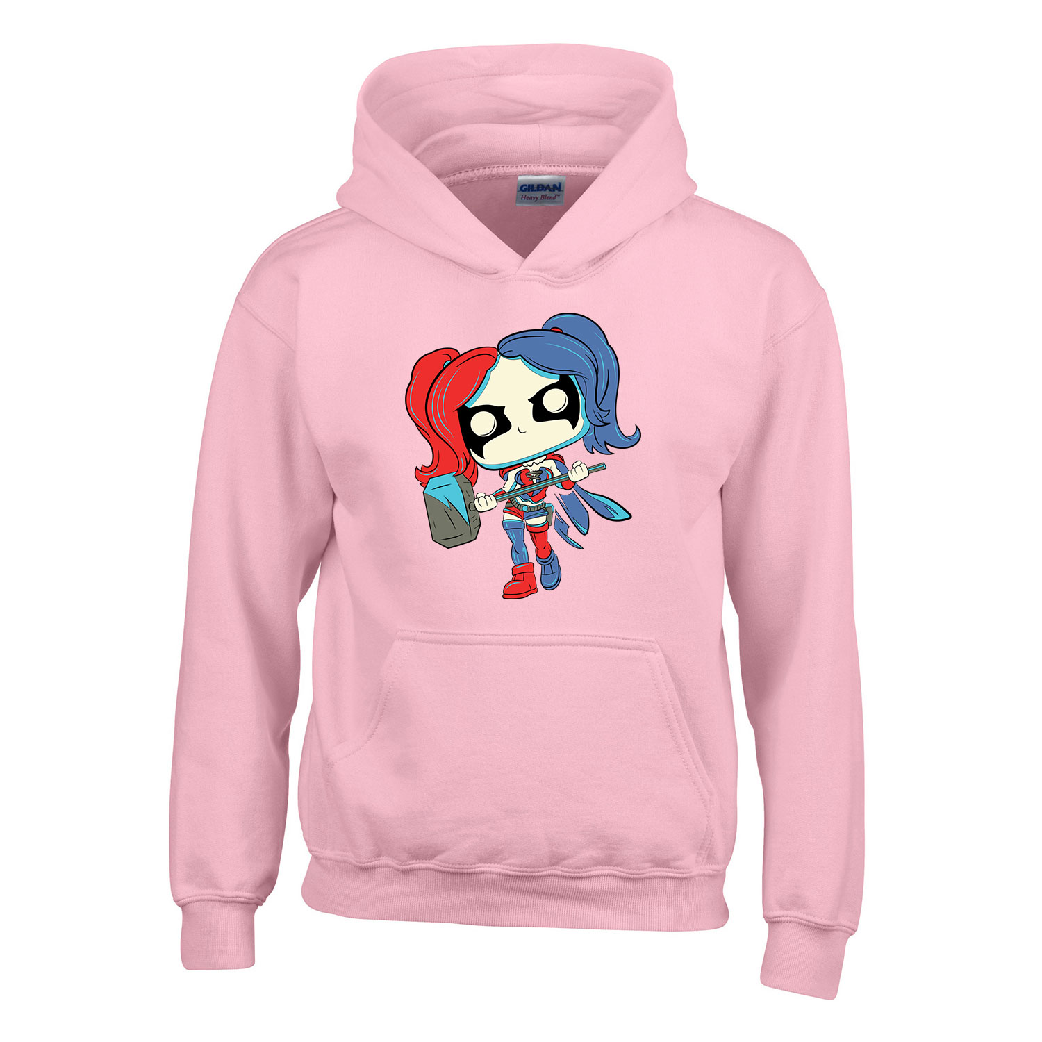 harley quinn Rózsaszín Gyerek Kapucnis Pulóver