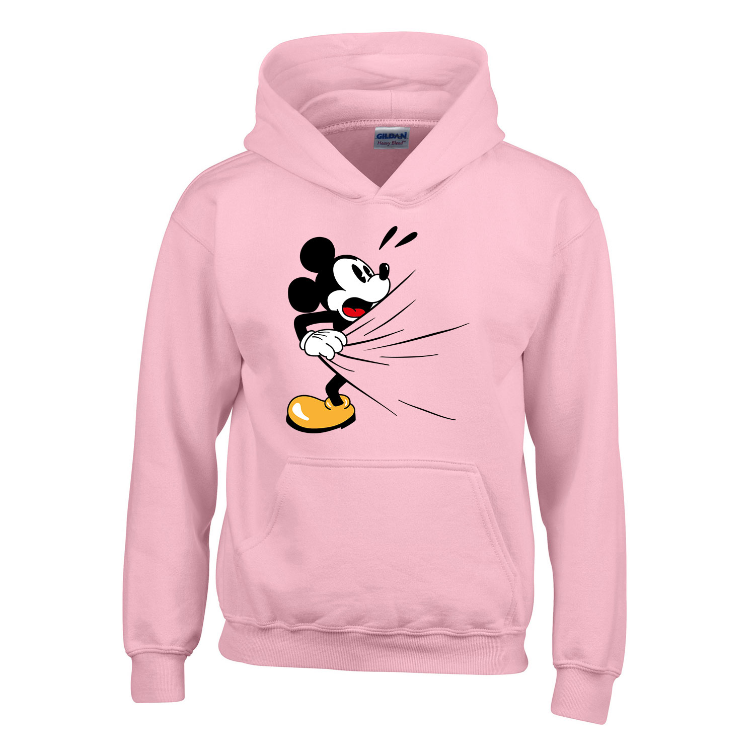 mickey egér zuhanyzik Rózsaszín Gyerek Kapucnis Pulóver