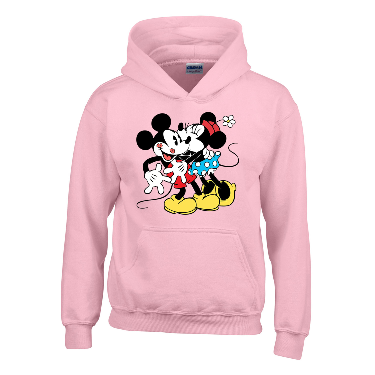 mickey és minnie egér Rózsaszín Gyerek Kapucnis Pulóver