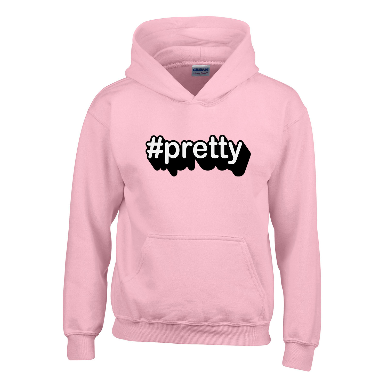 pretty csinos csini Rózsaszín Gyerek Kapucnis Pulóver
