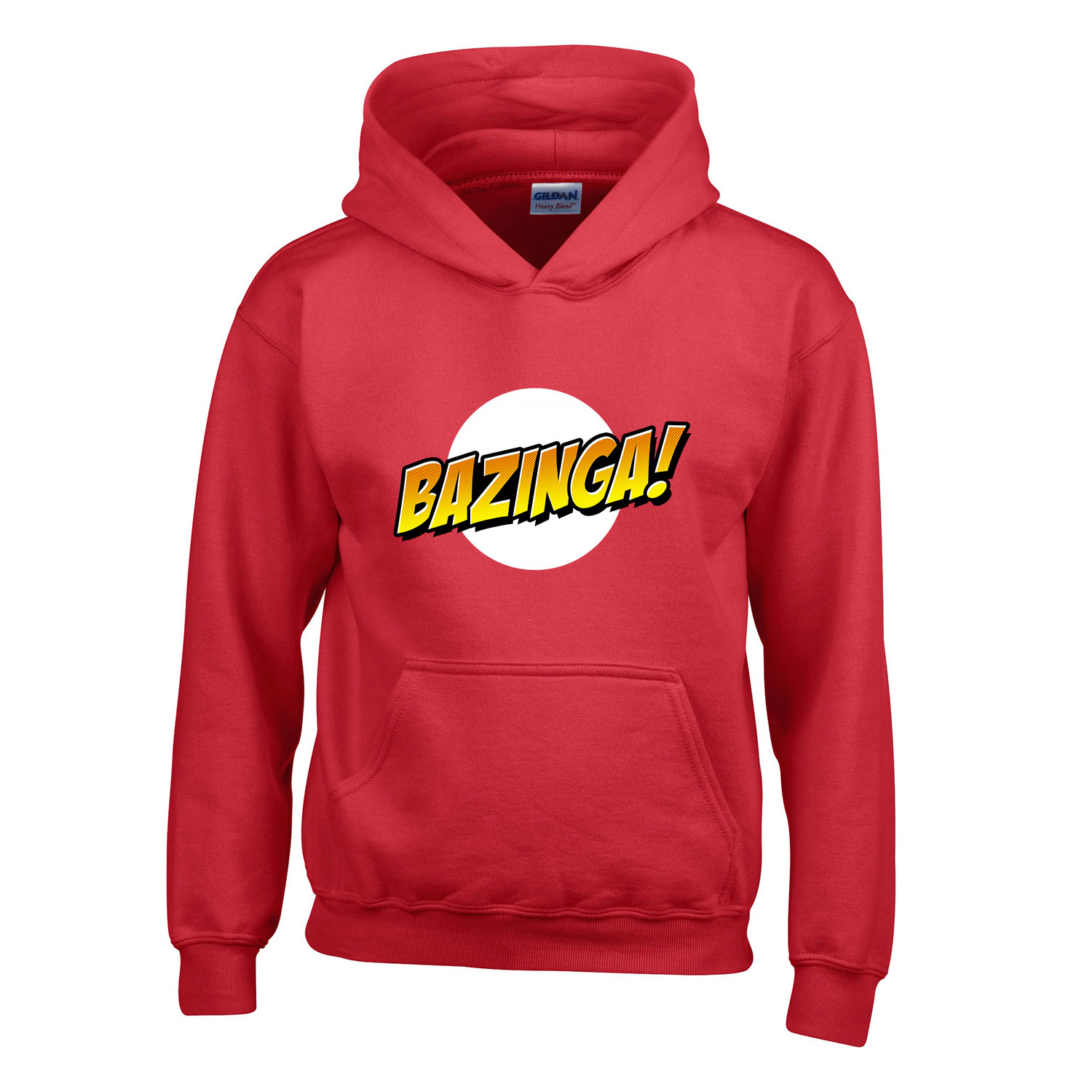 agymenők bazinga sheldon big bang theory Piros Gyerek Kapucnis Pulóver