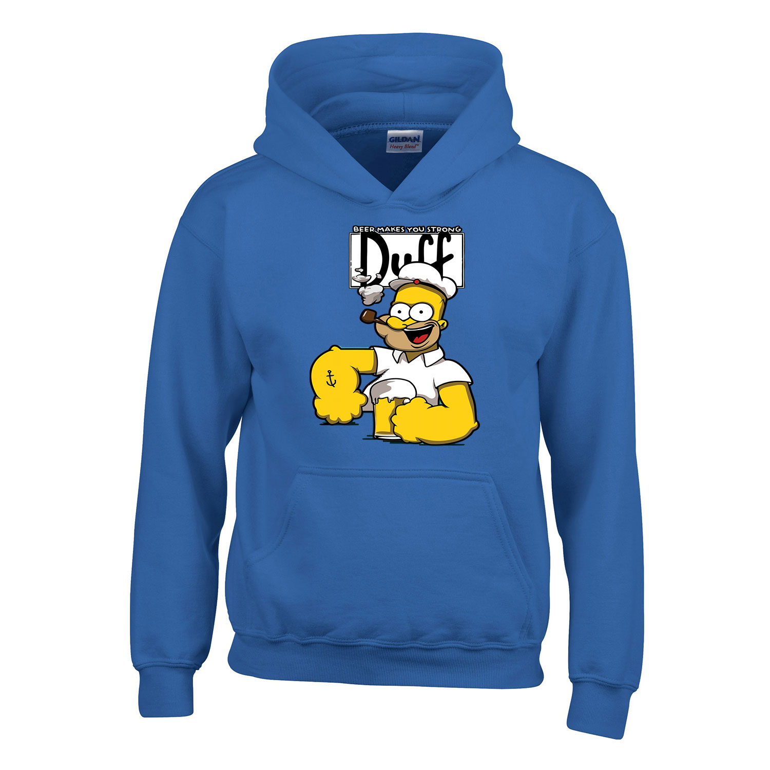 Homer Simpson Simpsons Család Kék Gyerek Kapucnis Pulóver