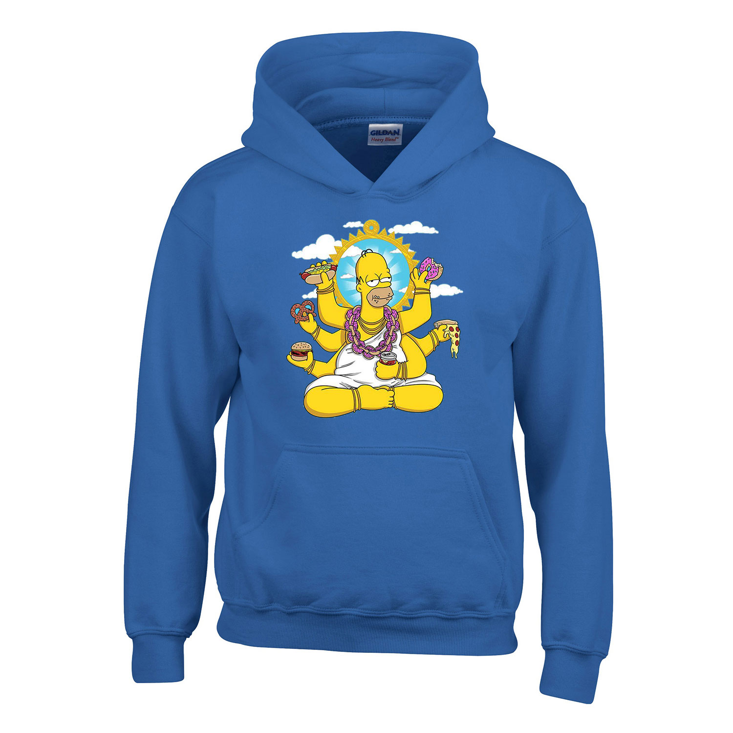homer simpson Kék Gyerek Kapucnis Pulóver