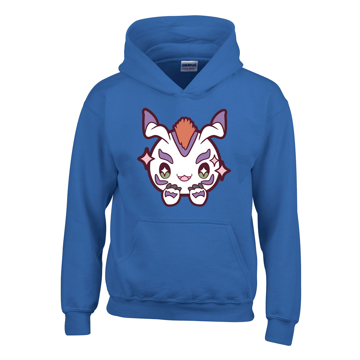 digimon gomamon Kék Gyerek Kapucnis Pulóver