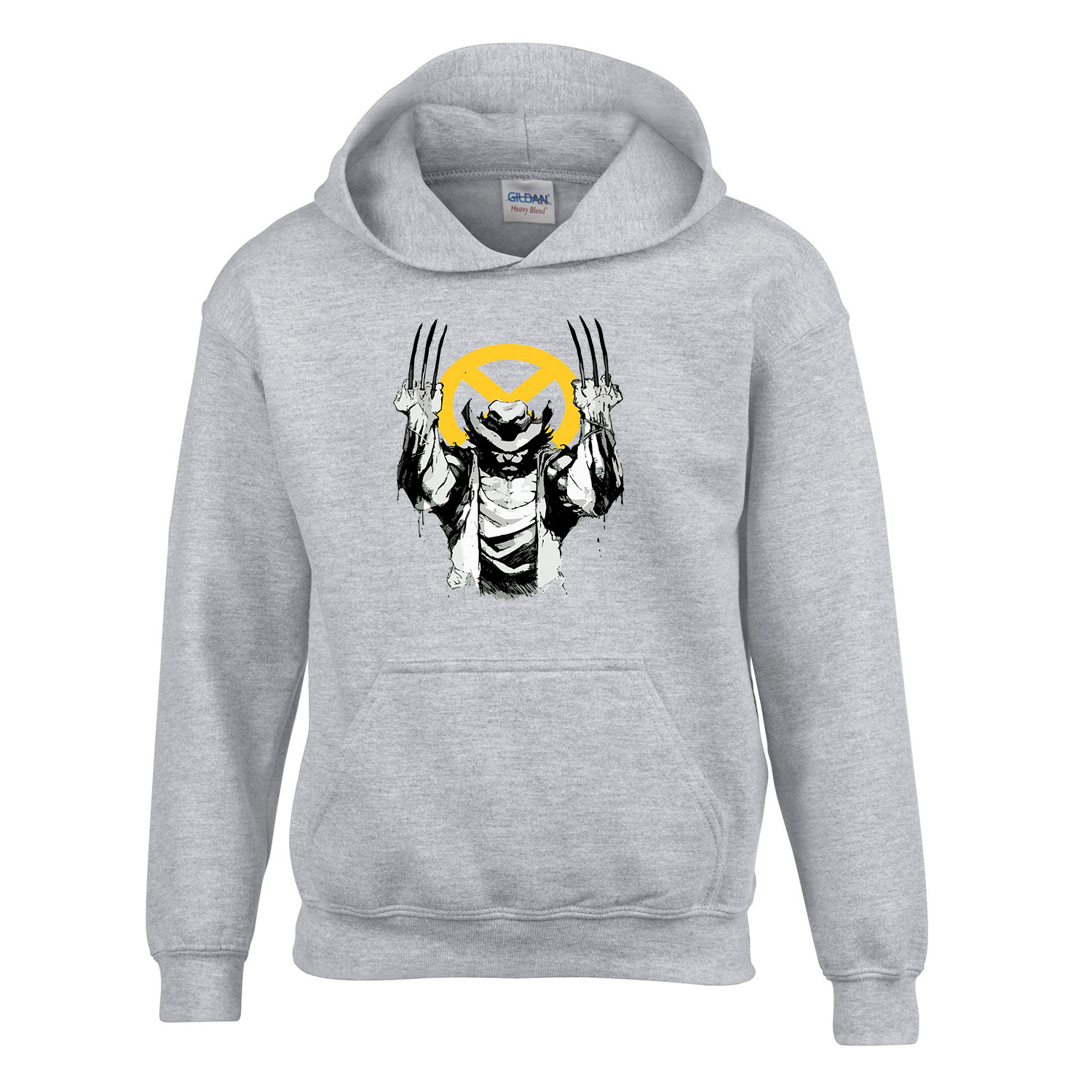 x-men rozsomák wolverine Sportszürke Gyerek Kapucnis Pulóver