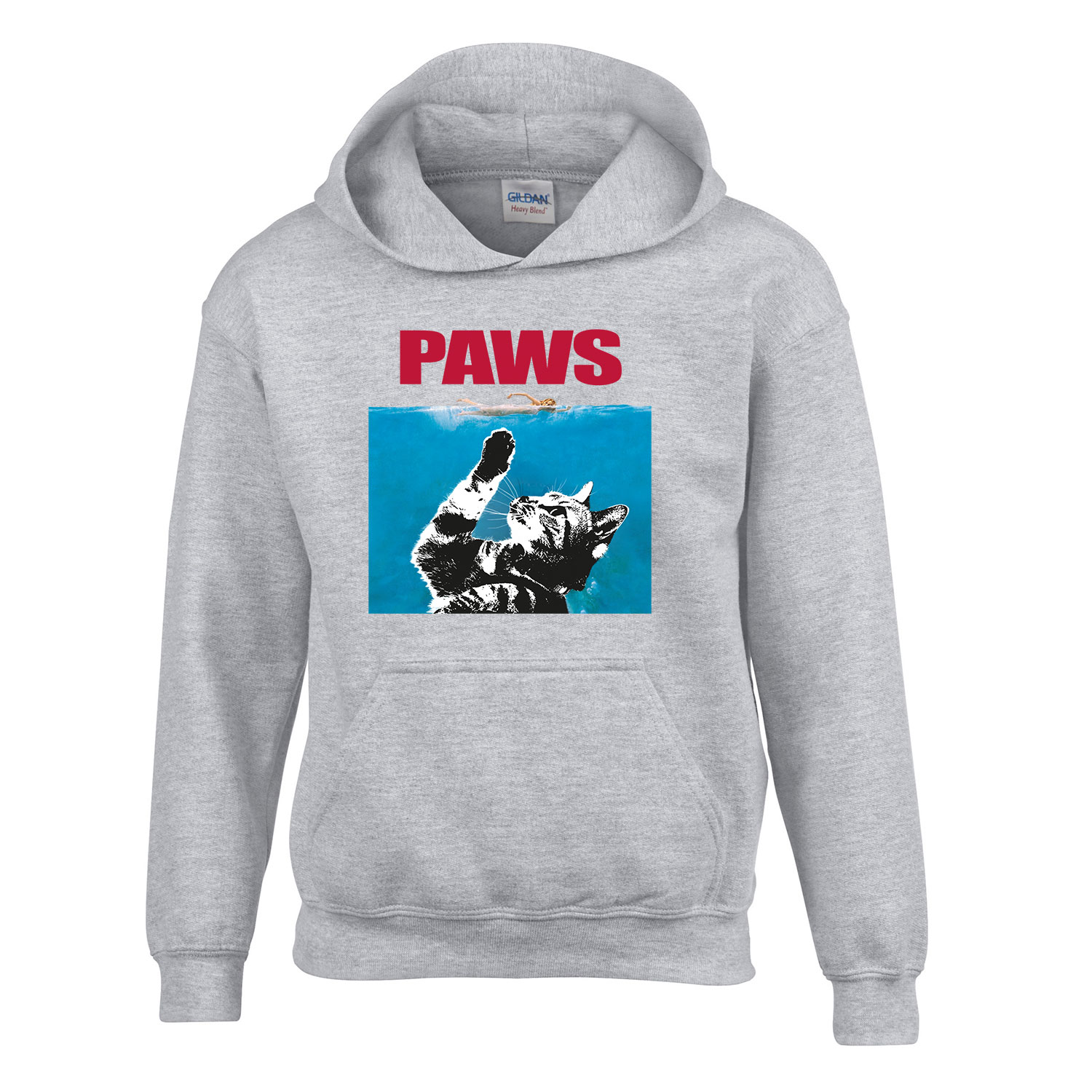 macskás cicás paws Sportszürke Gyerek Kapucnis Pulóver