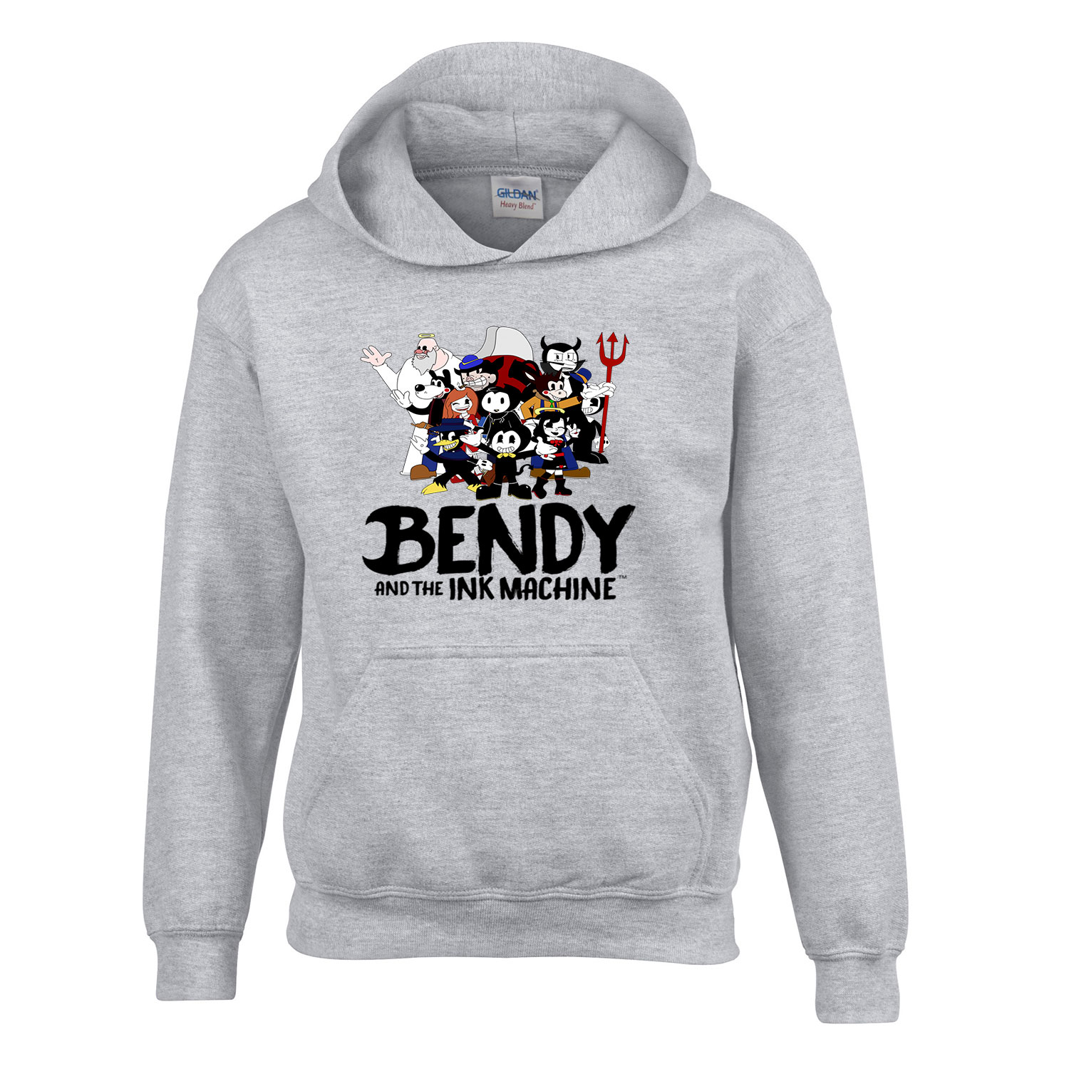 bendy and the inkmachine Sportszürke Gyerek Kapucnis Pulóver
