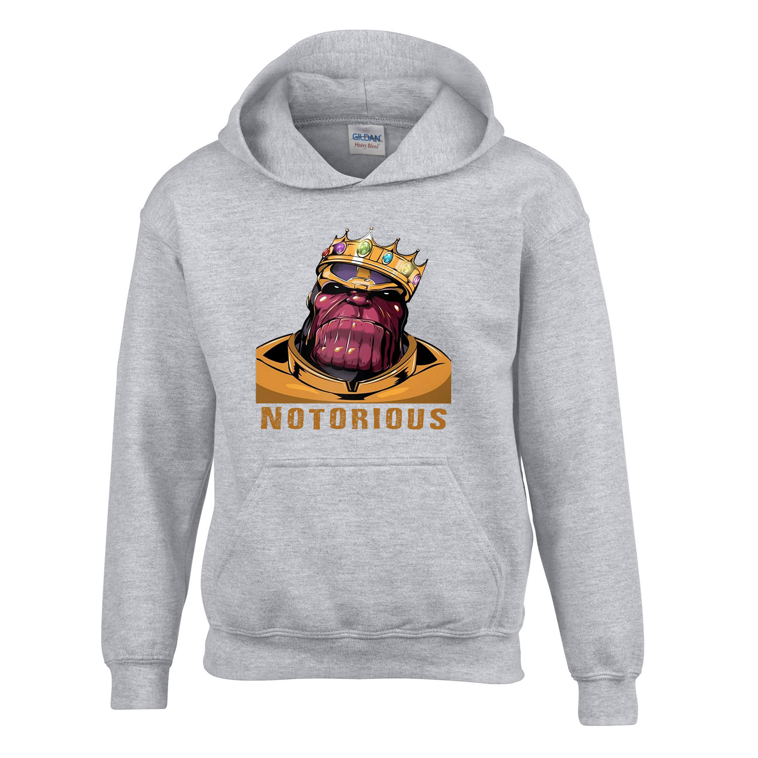 thanos Sportszürke Gyerek Kapucnis Pulóver