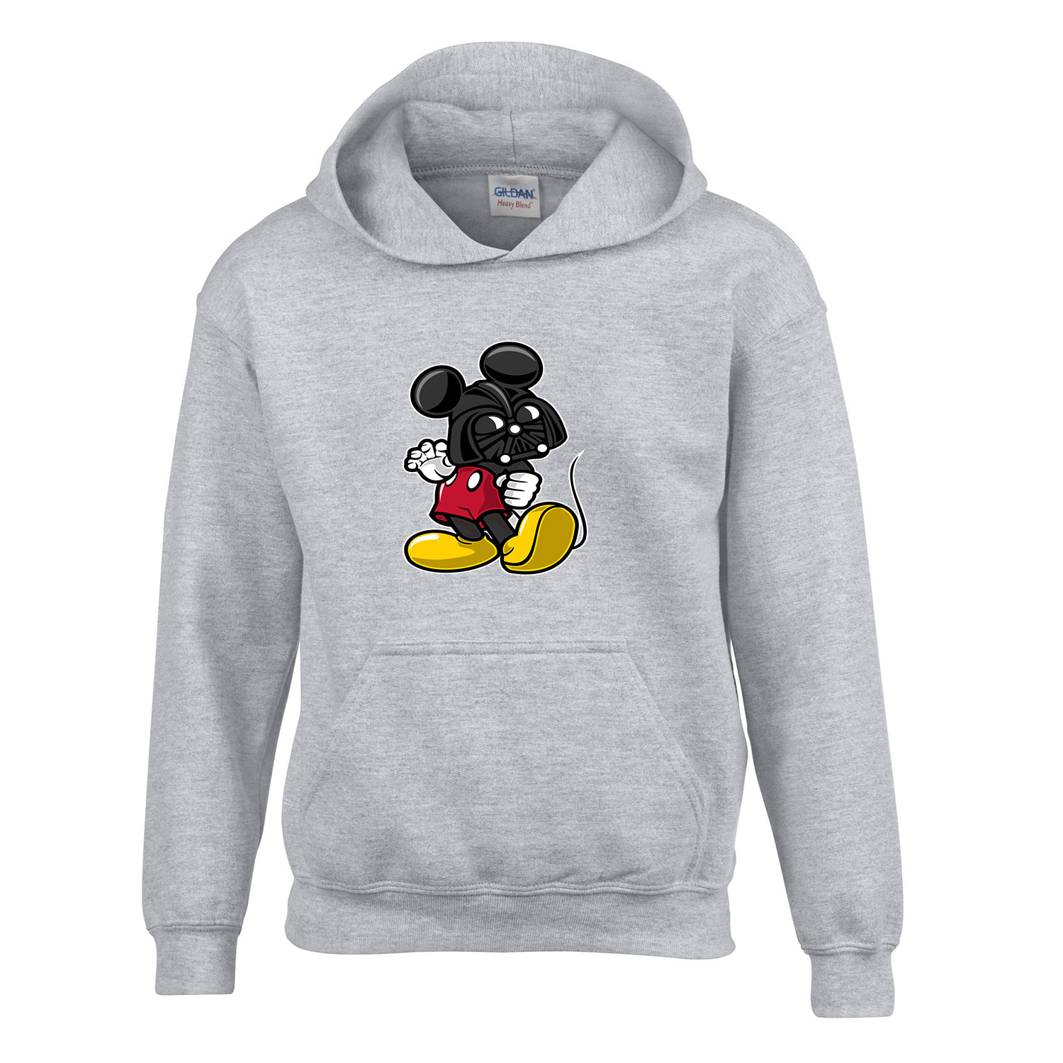 mickey egért darth Sportszürke Gyerek Kapucnis Pulóver