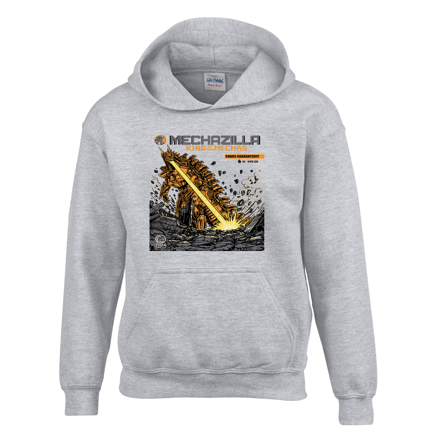 godzilla Sportszürke Gyerek Kapucnis Pulóver