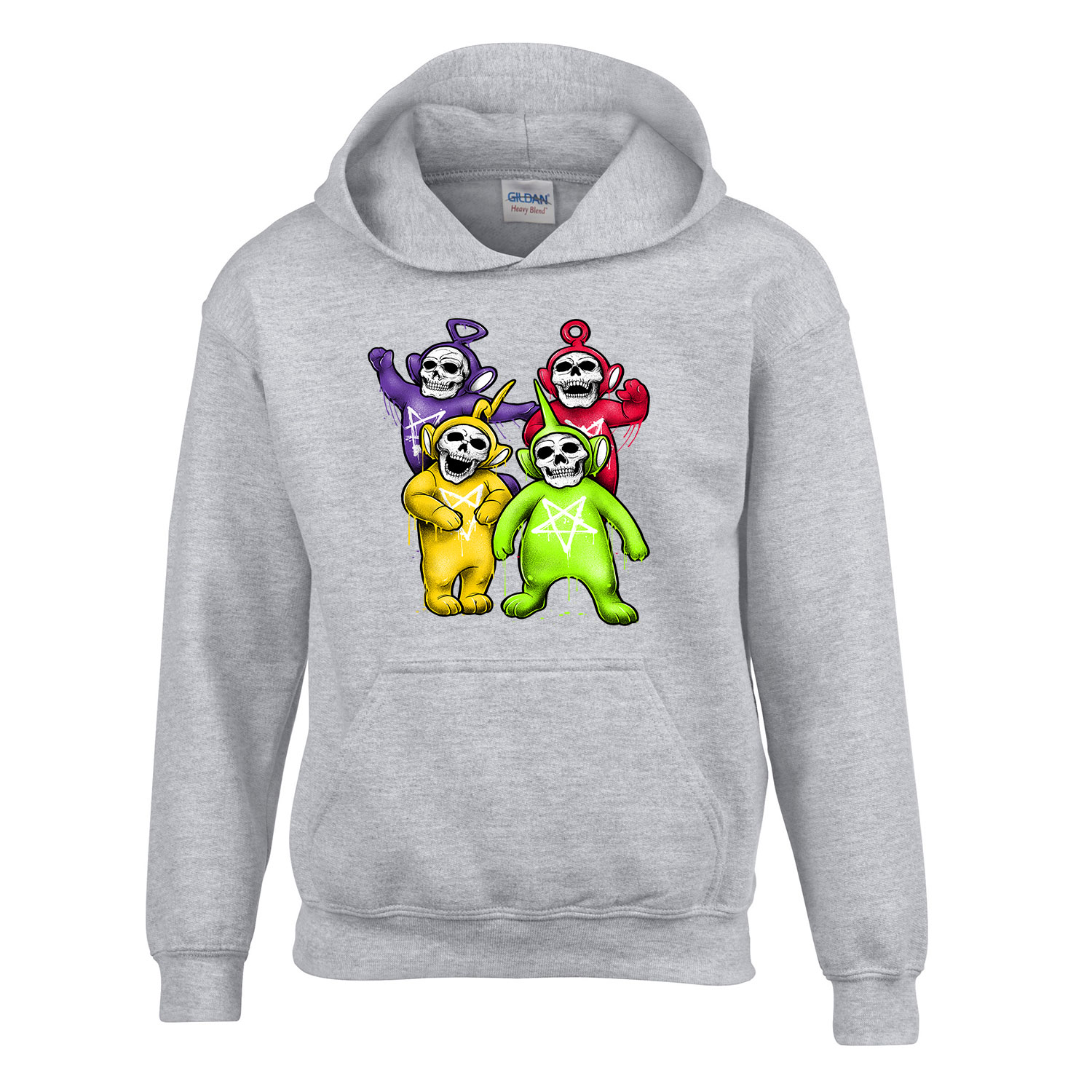 teletubbies koponya Sportszürke Gyerek Kapucnis Pulóver