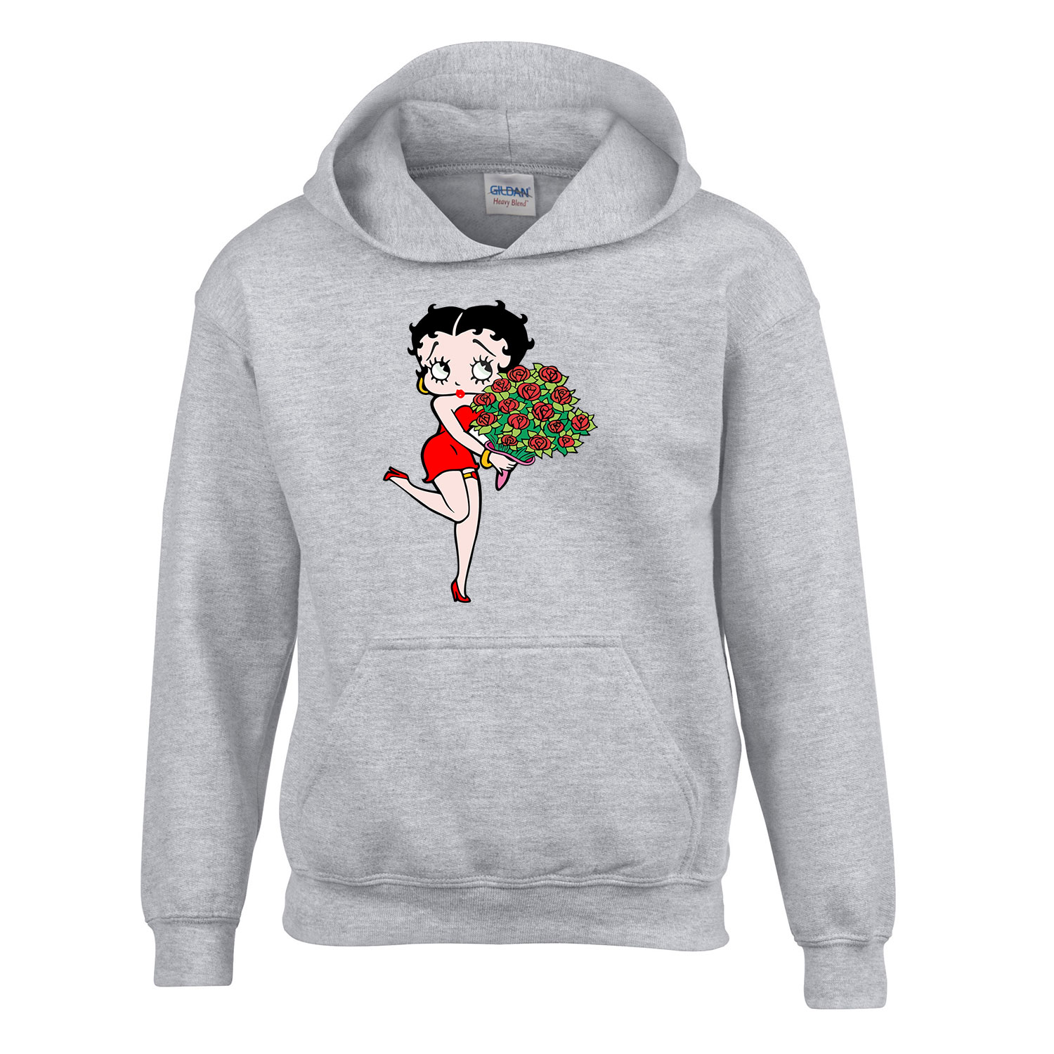 betty boop Sportszürke Gyerek Kapucnis Pulóver