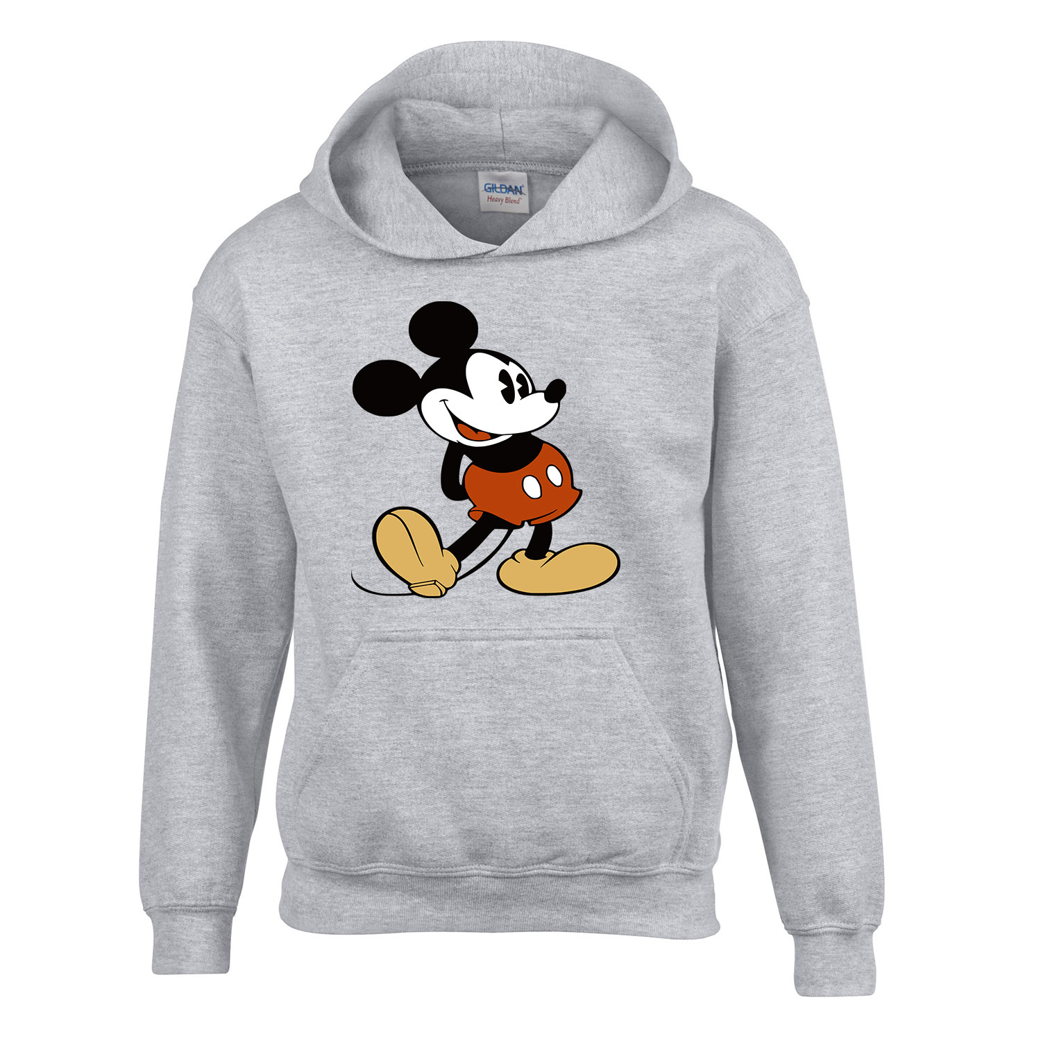 Mickey Egér Sportszürke Gyerek Kapucnis Pulóver