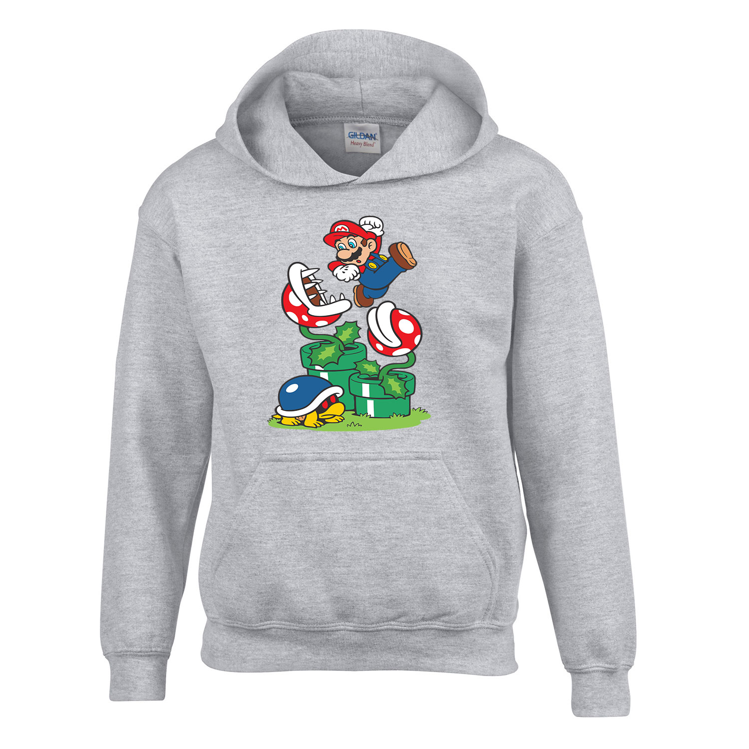 super mario Sportszürke Gyerek Kapucnis Pulóver