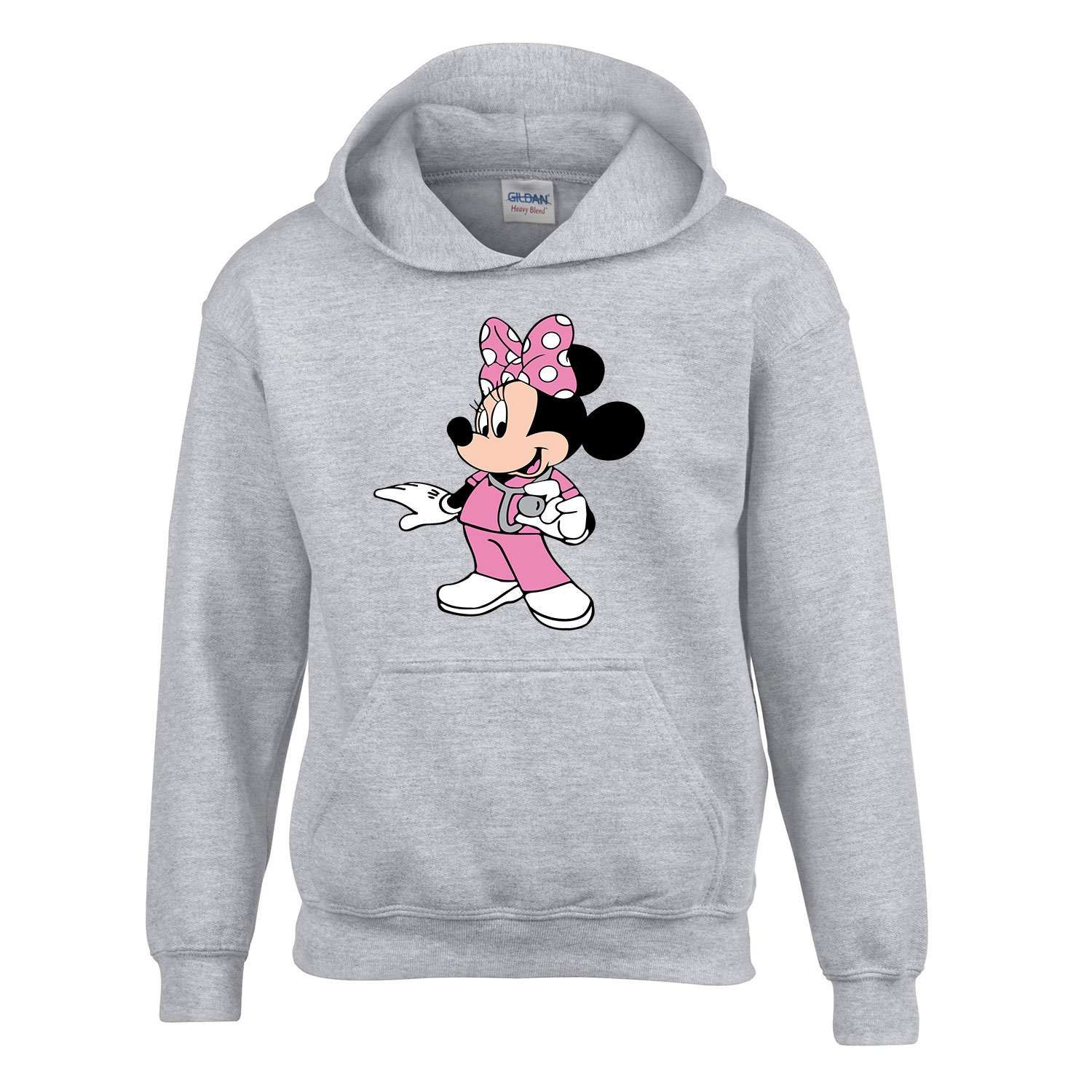 minnie egér ápoló nővér Sportszürke Gyerek Kapucnis Pulóver