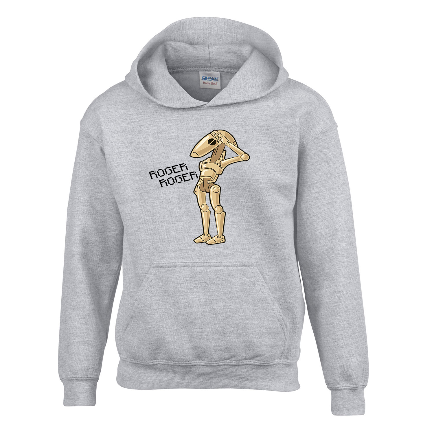 star wars roger droid Sportszürke Gyerek Kapucnis Pulóver