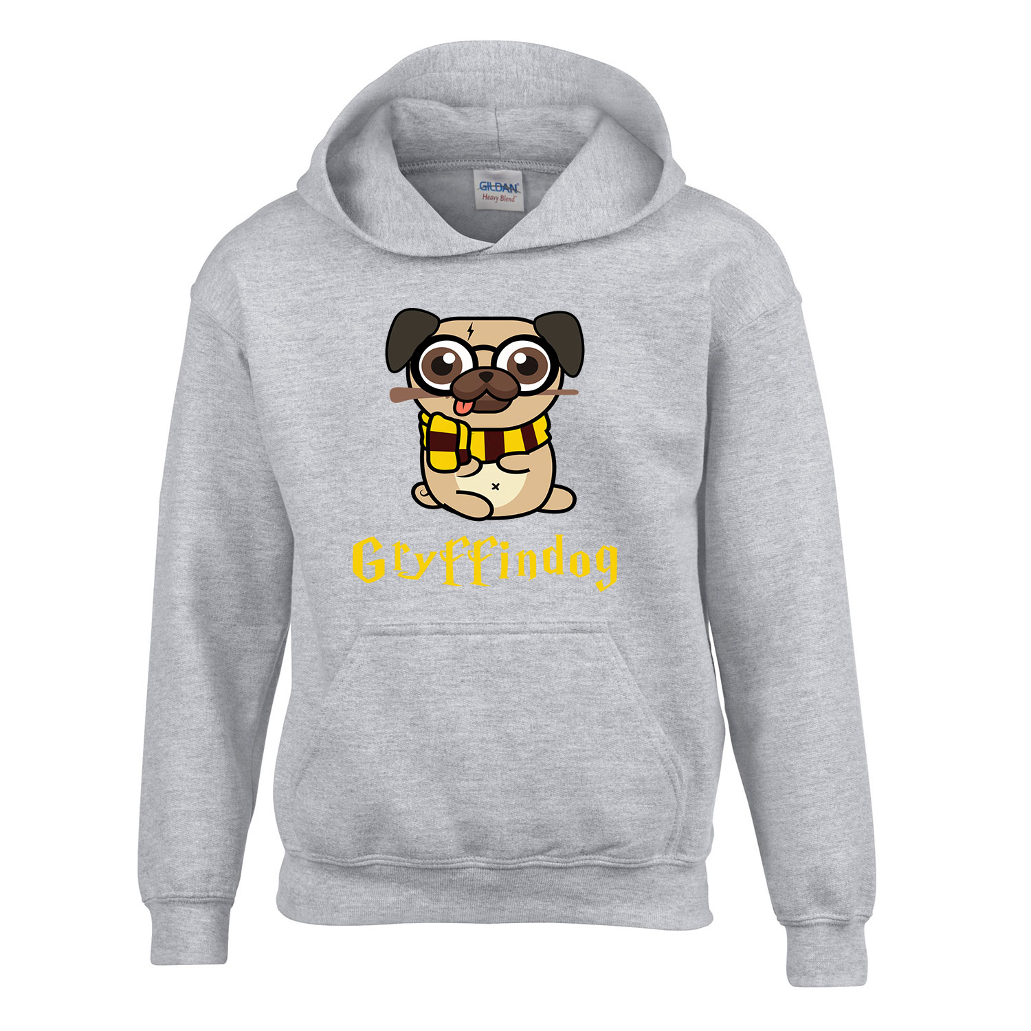 Harry Potter Kutyás Gryffindog Sportszürke Gyerek Kapucnis Pulóver