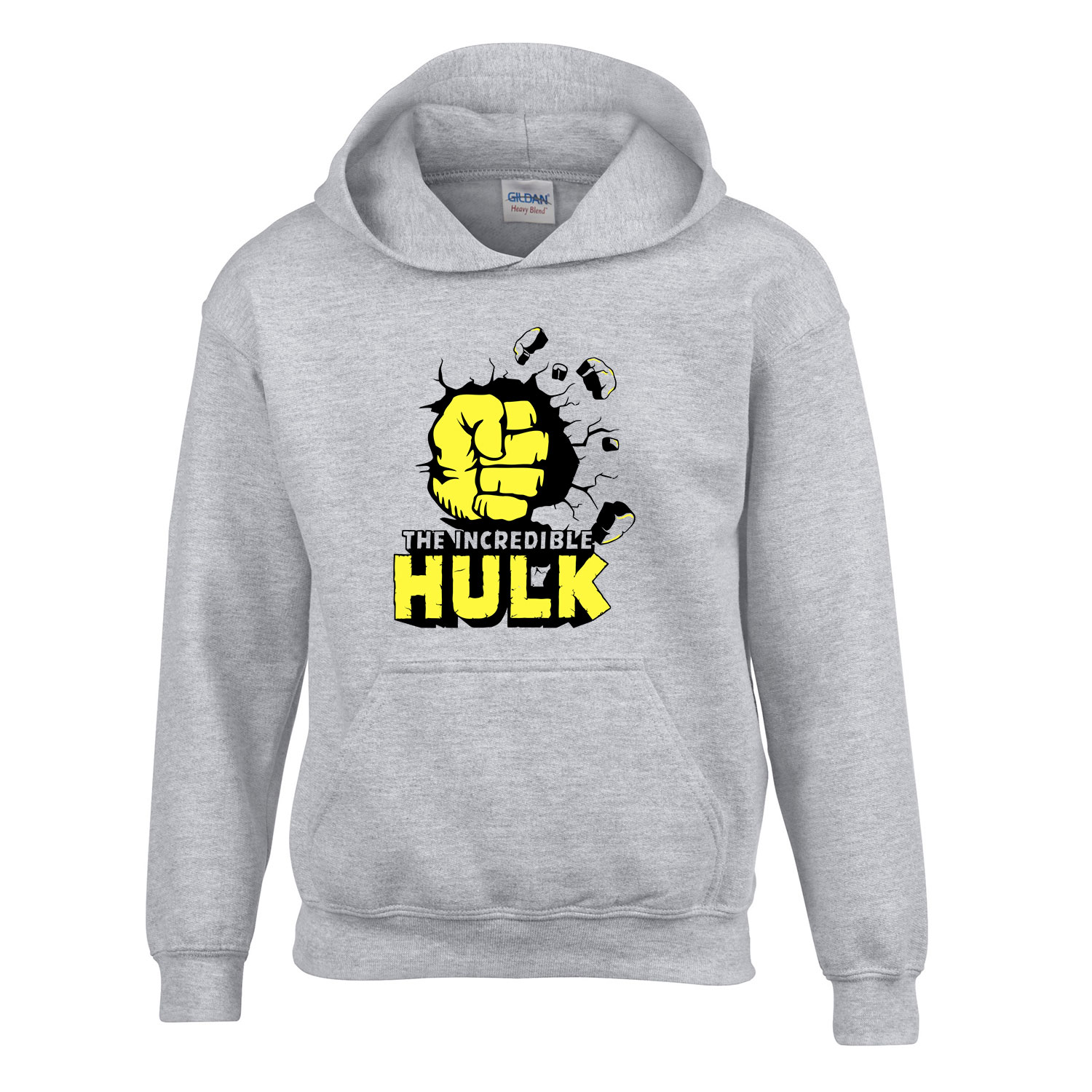 avengers bosszúállók hulk Sportszürke Gyerek Kapucnis Pulóver
