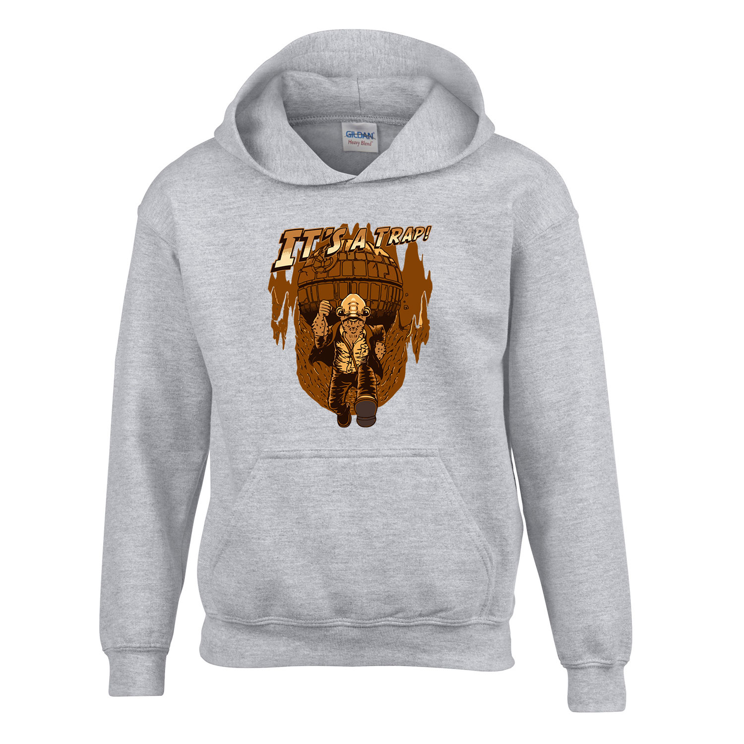 Star Wars Akbar admirális indiana jones humor Sportszürke Gyerek Kapucnis Pulóver
