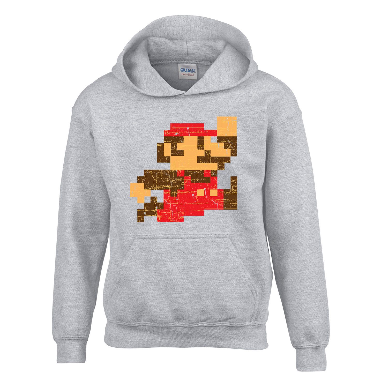 super mario Sportszürke Gyerek Kapucnis Pulóver