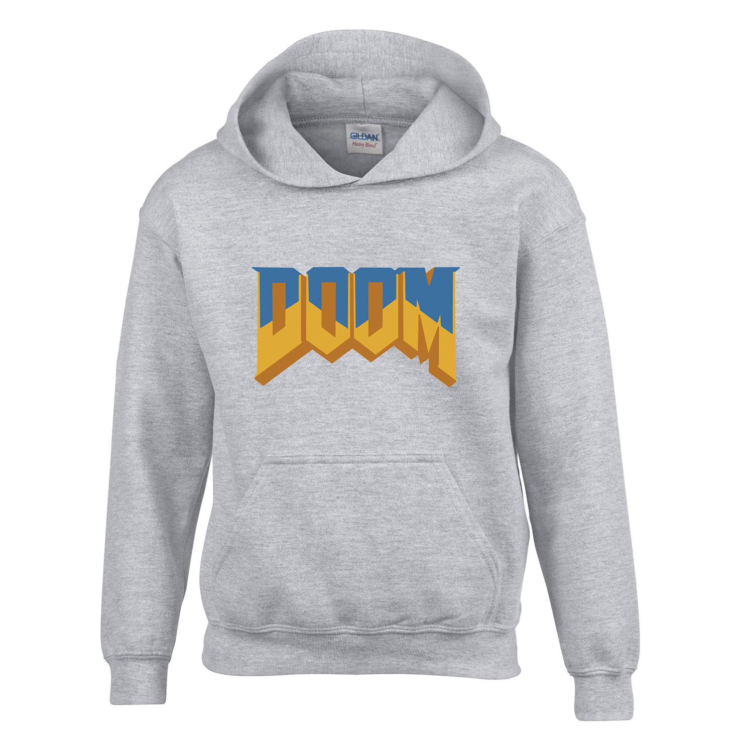 doom Sportszürke Gyerek Kapucnis Pulóver