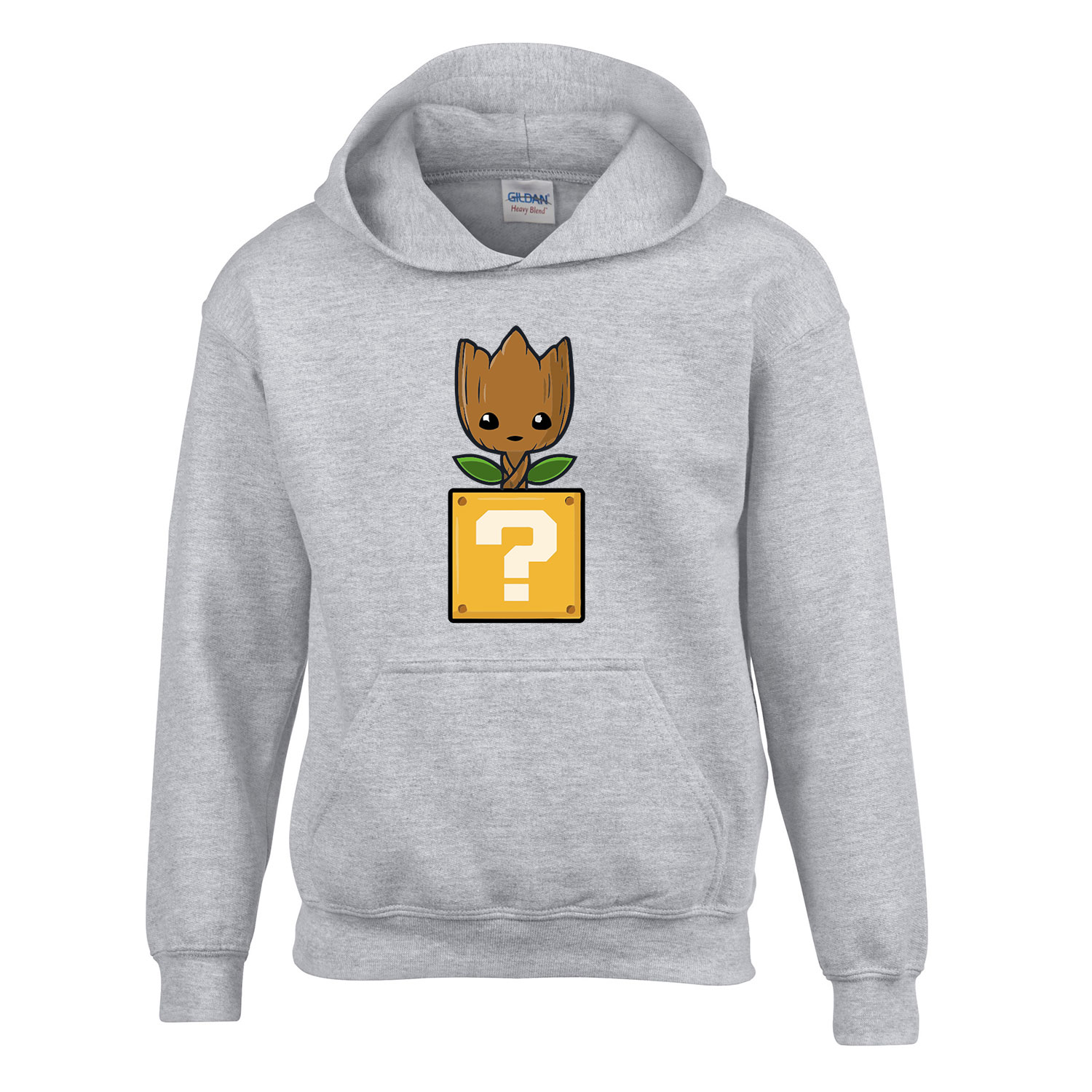 groot super mario Sportszürke Gyerek Kapucnis Pulóver