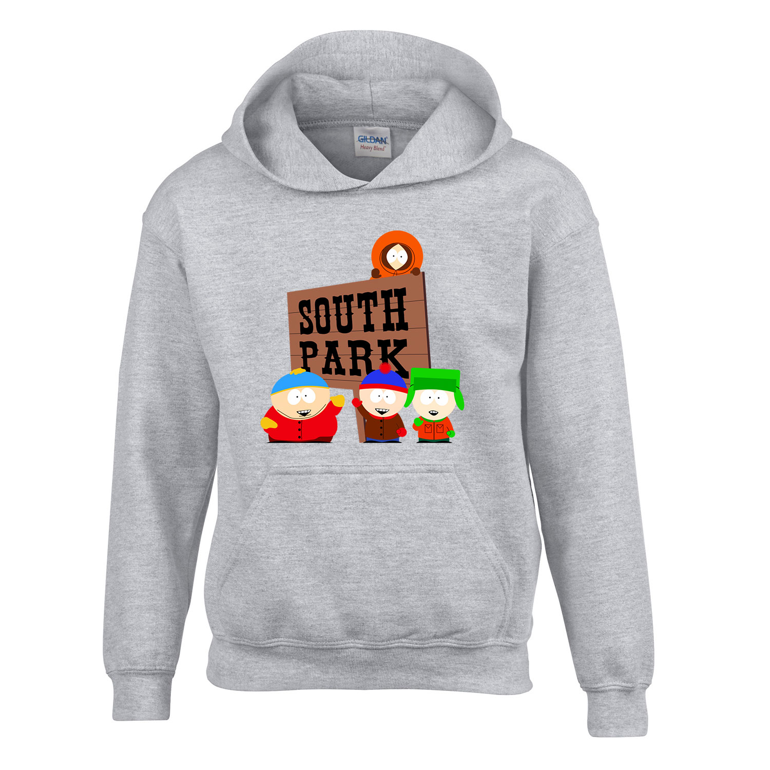 south park cartman kyle kenny stan Sportszürke Gyerek Kapucnis Pulóver