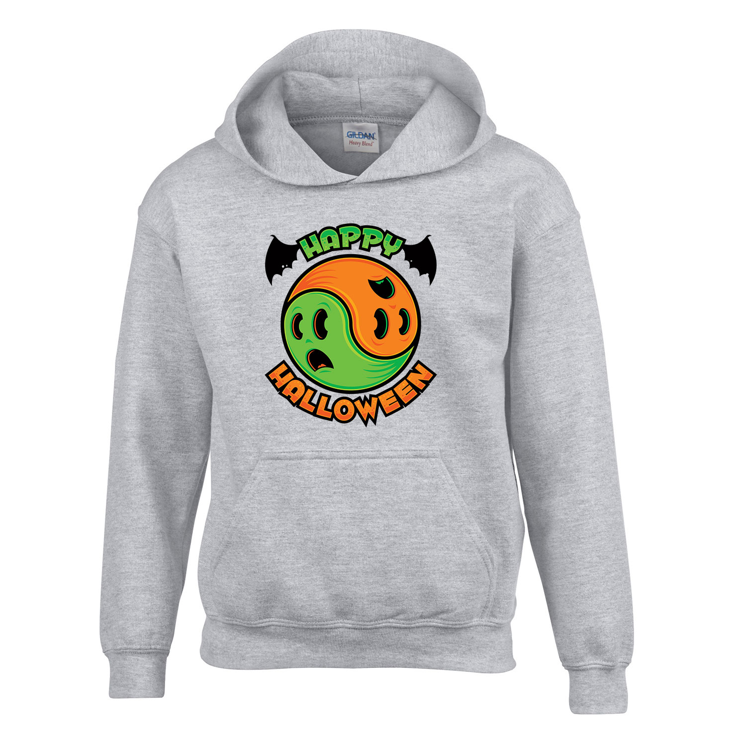 halloween Sportszürke Gyerek Kapucnis Pulóver